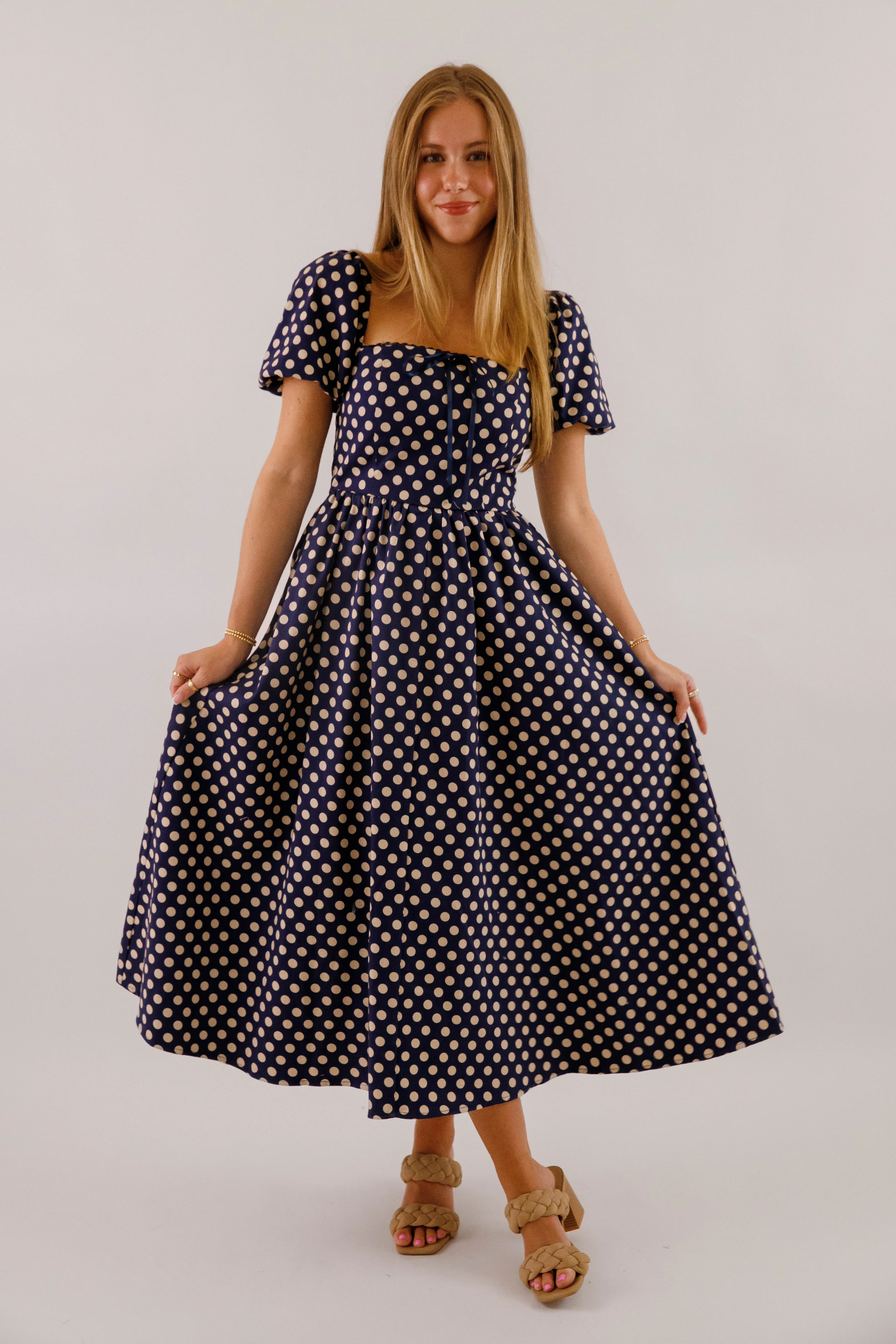Paris in the Fall Midi Dress Flexible Fit NoiseFreeFabric
