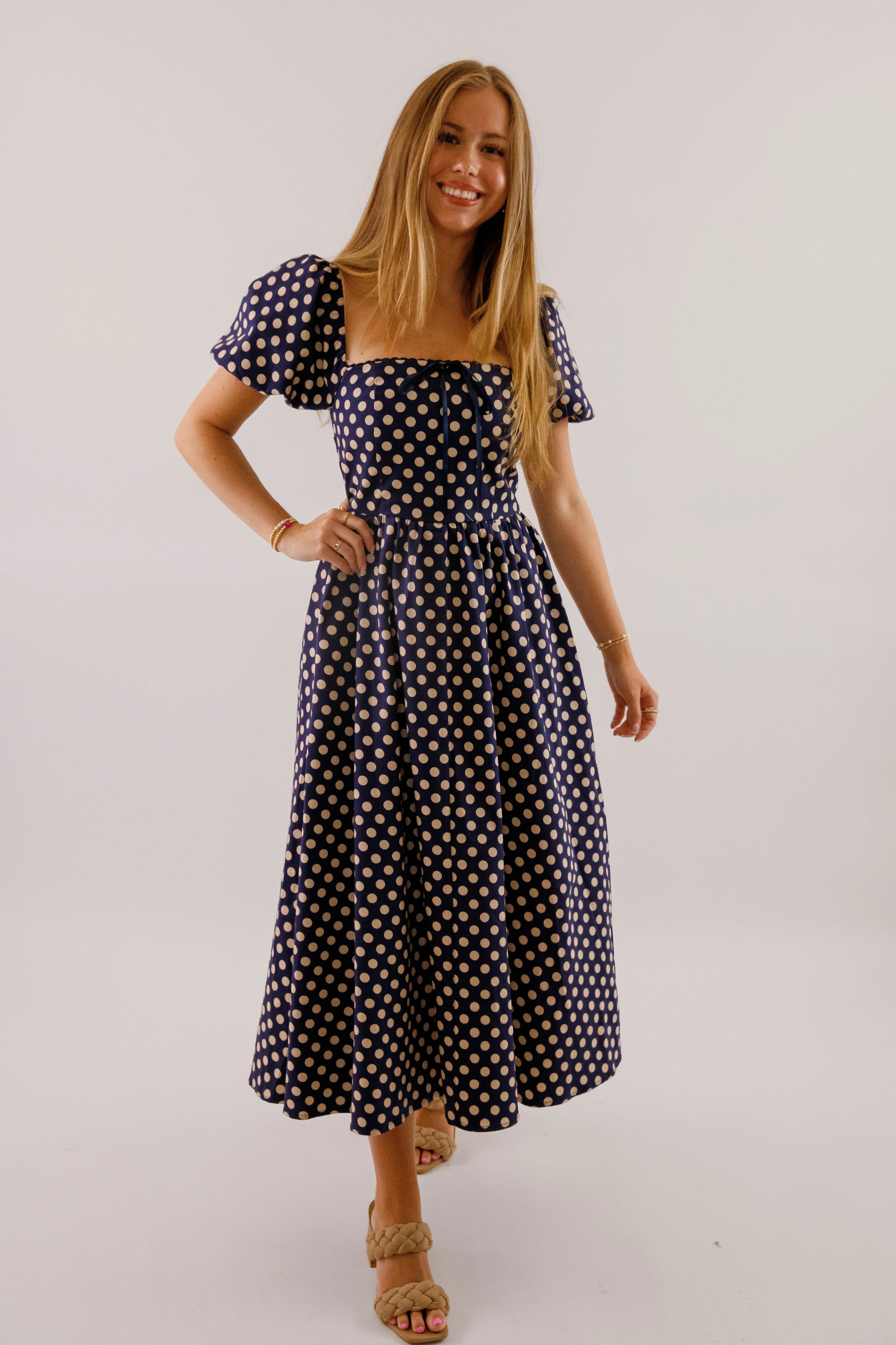 Morning Wear Bright Petal Paris in the Fall Midi Dress