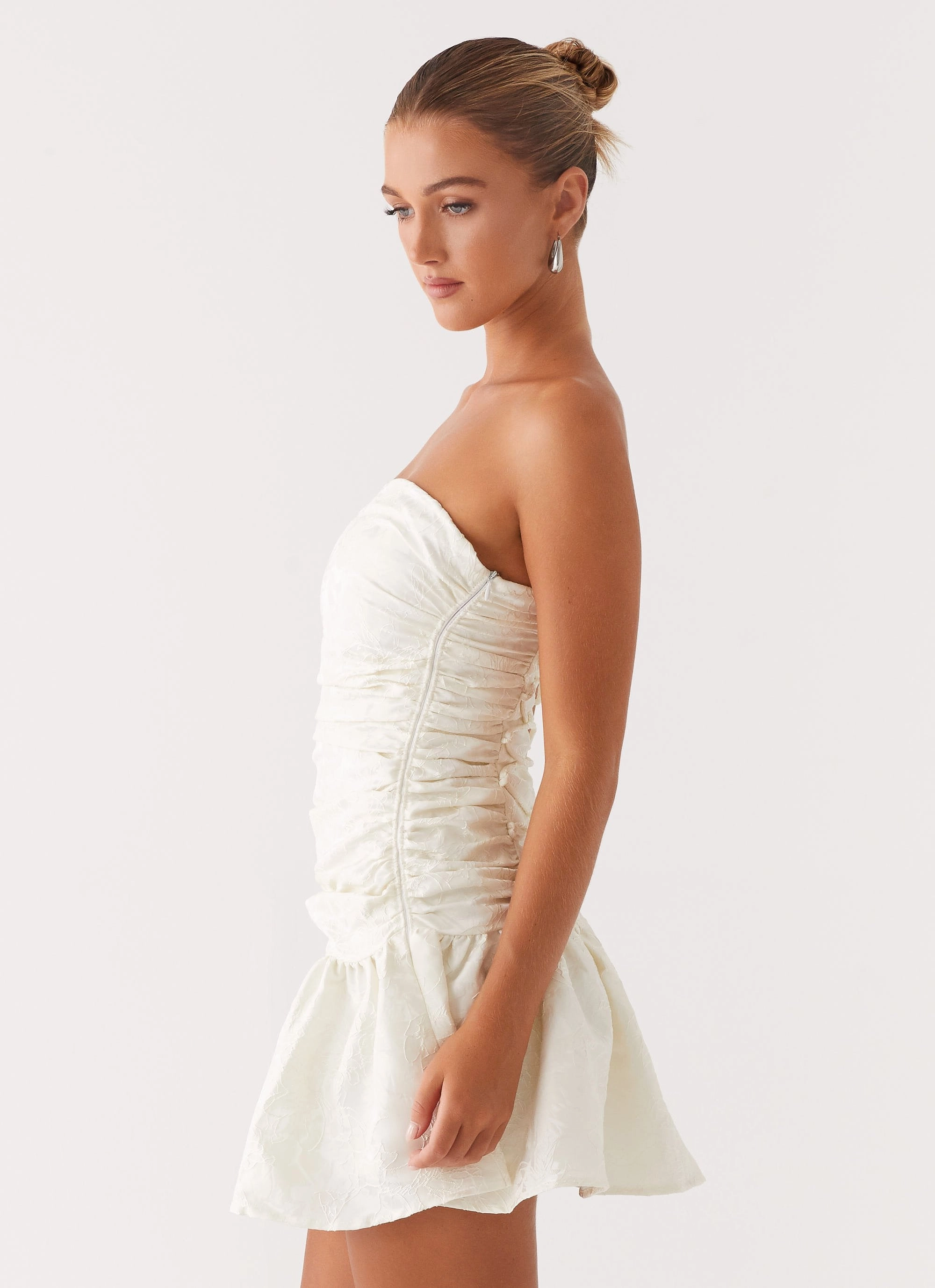 Ray Of Light Mini Dress - White Urban Motion
