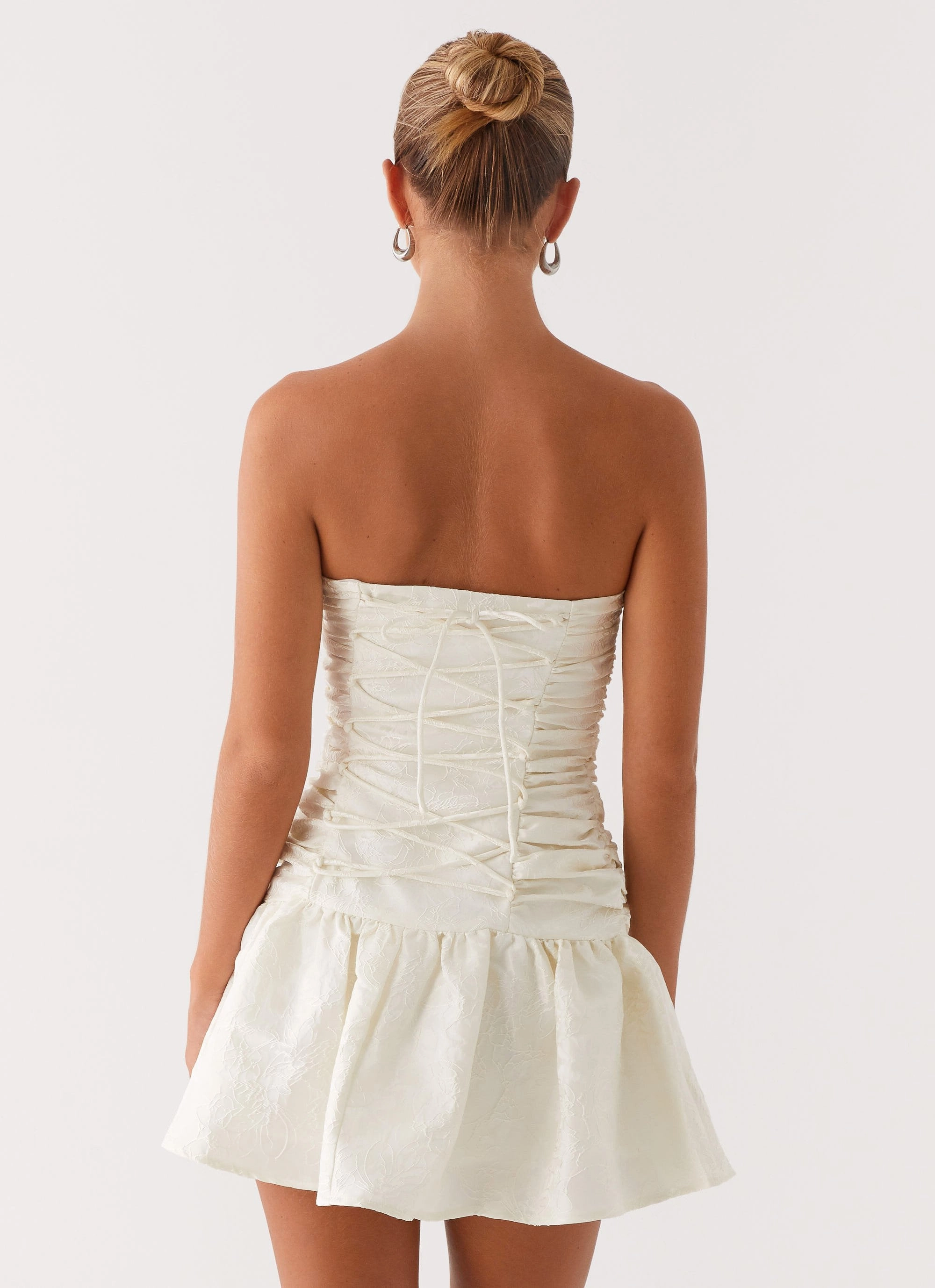 Ray Of Light Mini Dress - White Bloom Zone Summer Air