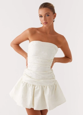 Ray Of Light Mini Dress - White Light Weight