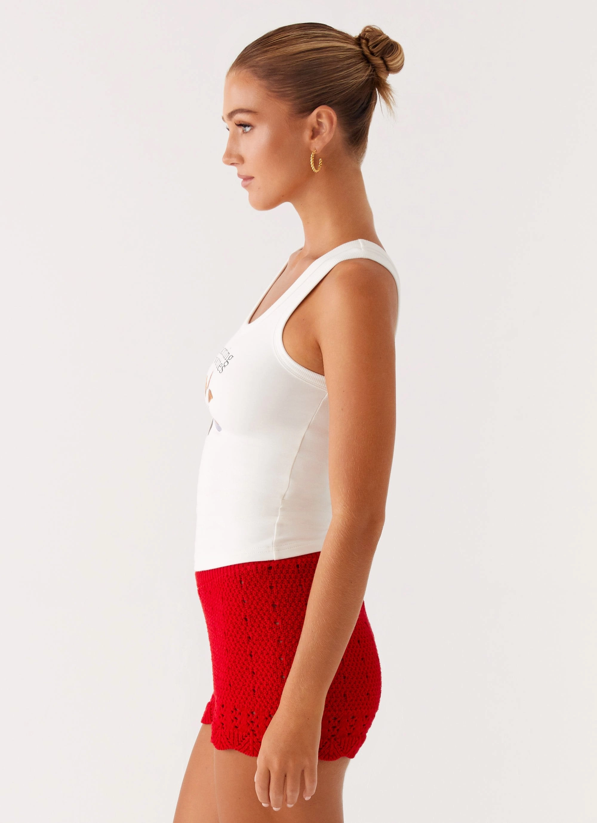 Avalita Tank Top - Ivory MultiPurposeUtility