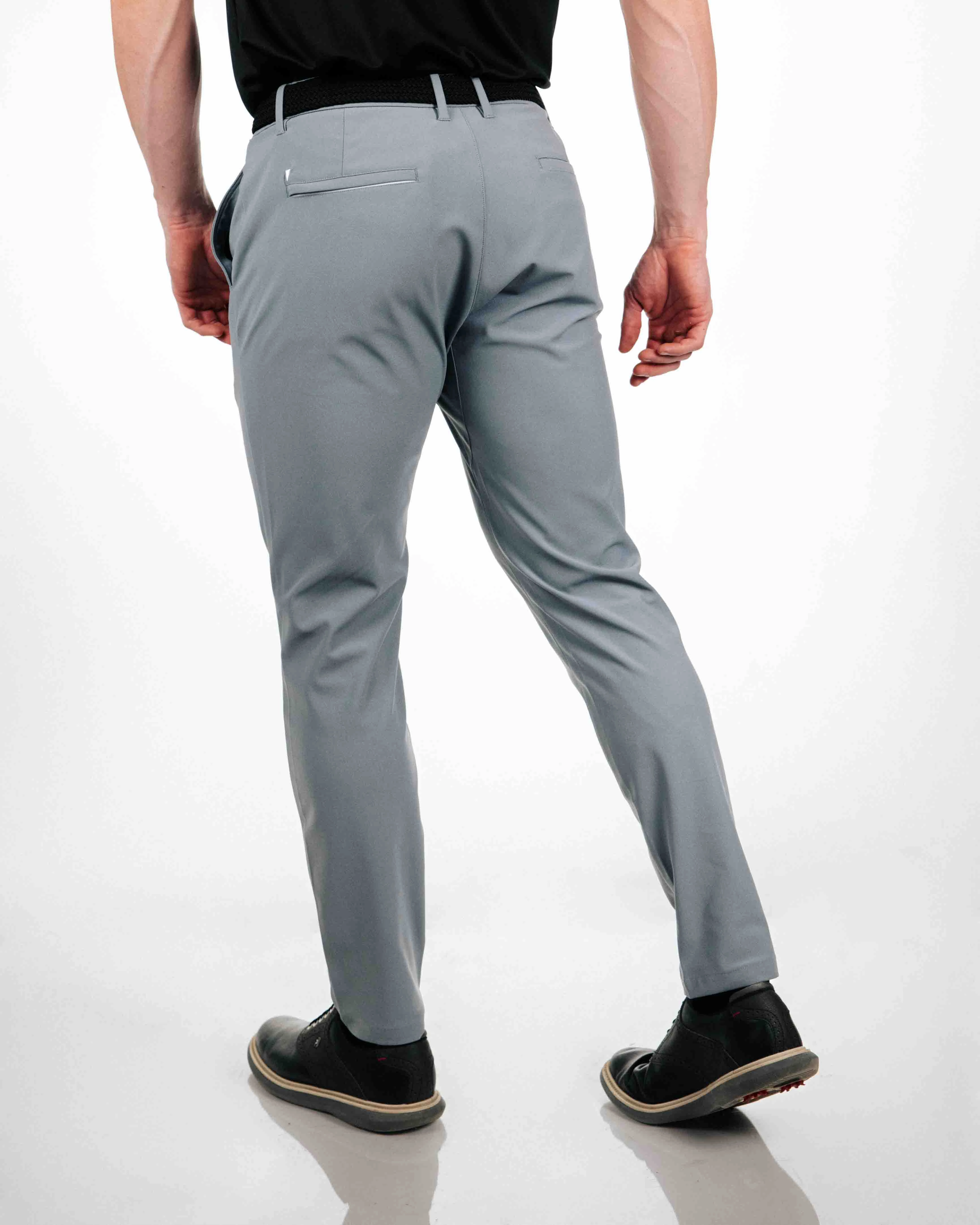 Sporty Layers Chic Fit Light Gray Traditional Pants