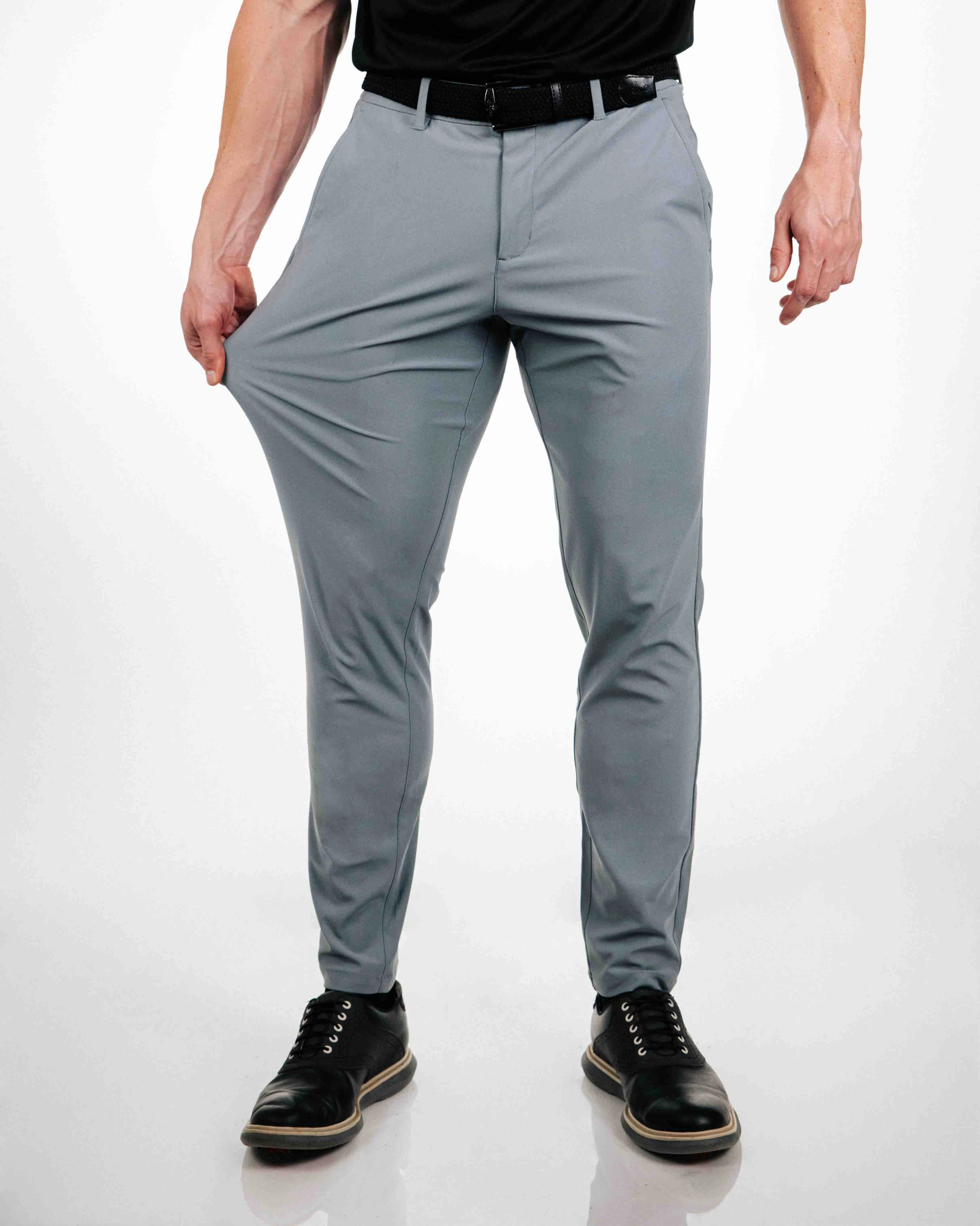 Light Gray Traditional Pants Breathable mesh lining