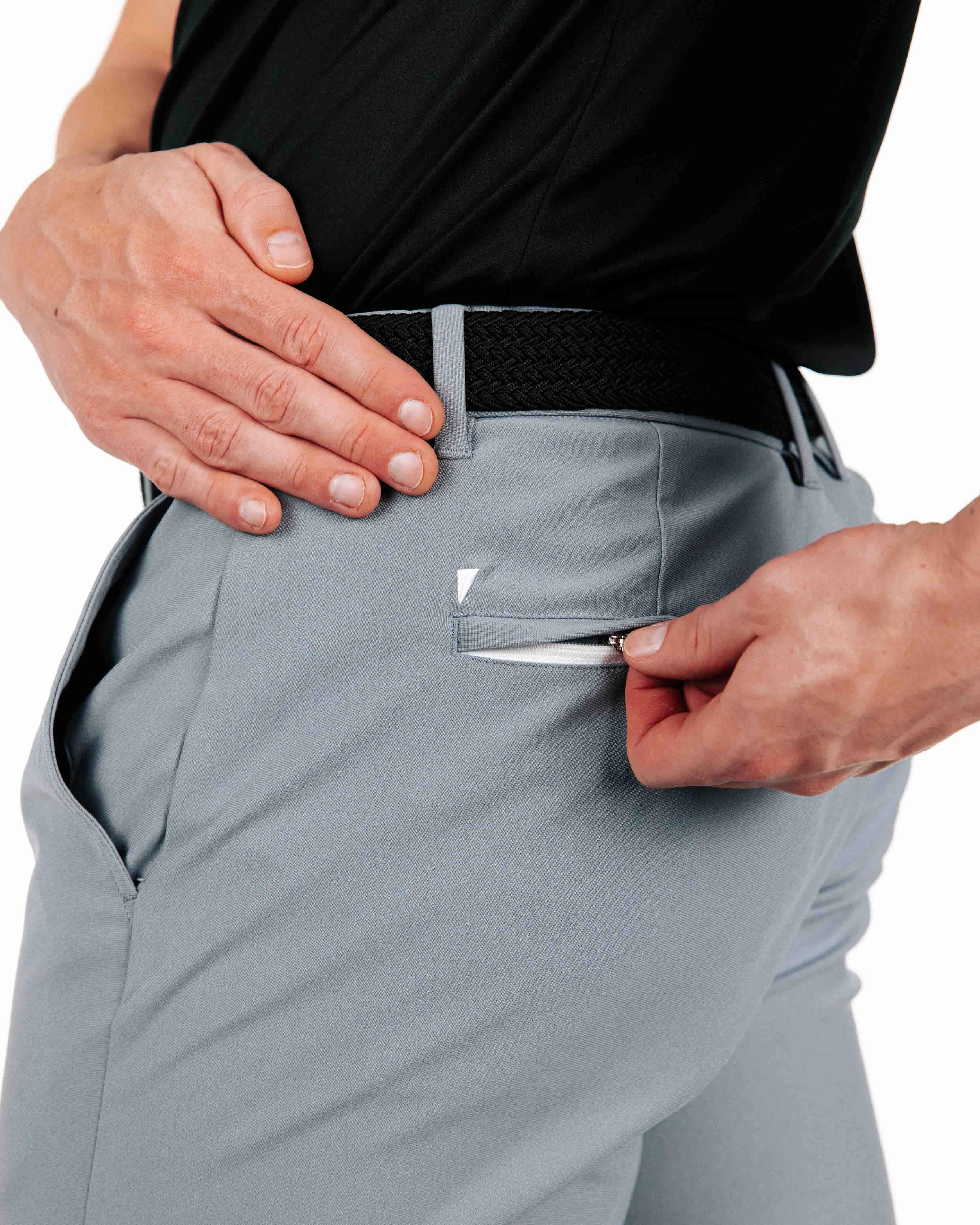 High Density Weave Quick Wear Fit Light Gray Traditional Pants