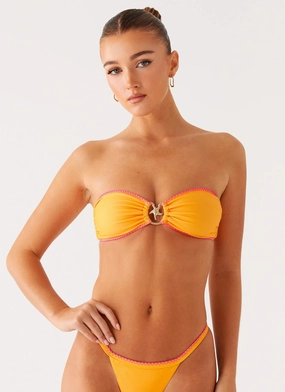 Laurel Bikini Top - Orange trip