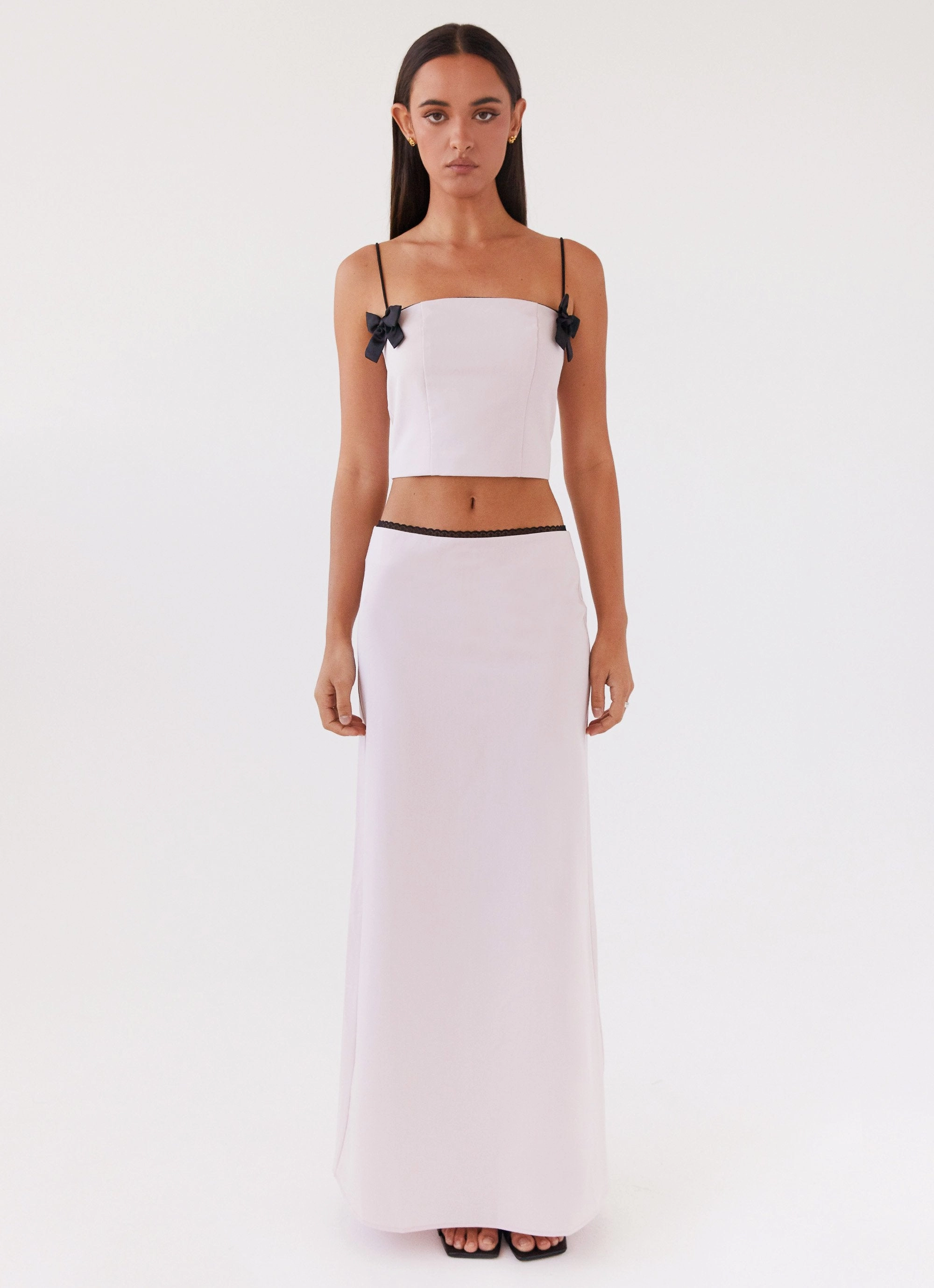Rushing Back Crop Top - Mauve Non Restrictive Cut