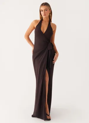 So Chic Maxi Dress - Cool Chocolate Daily Wear