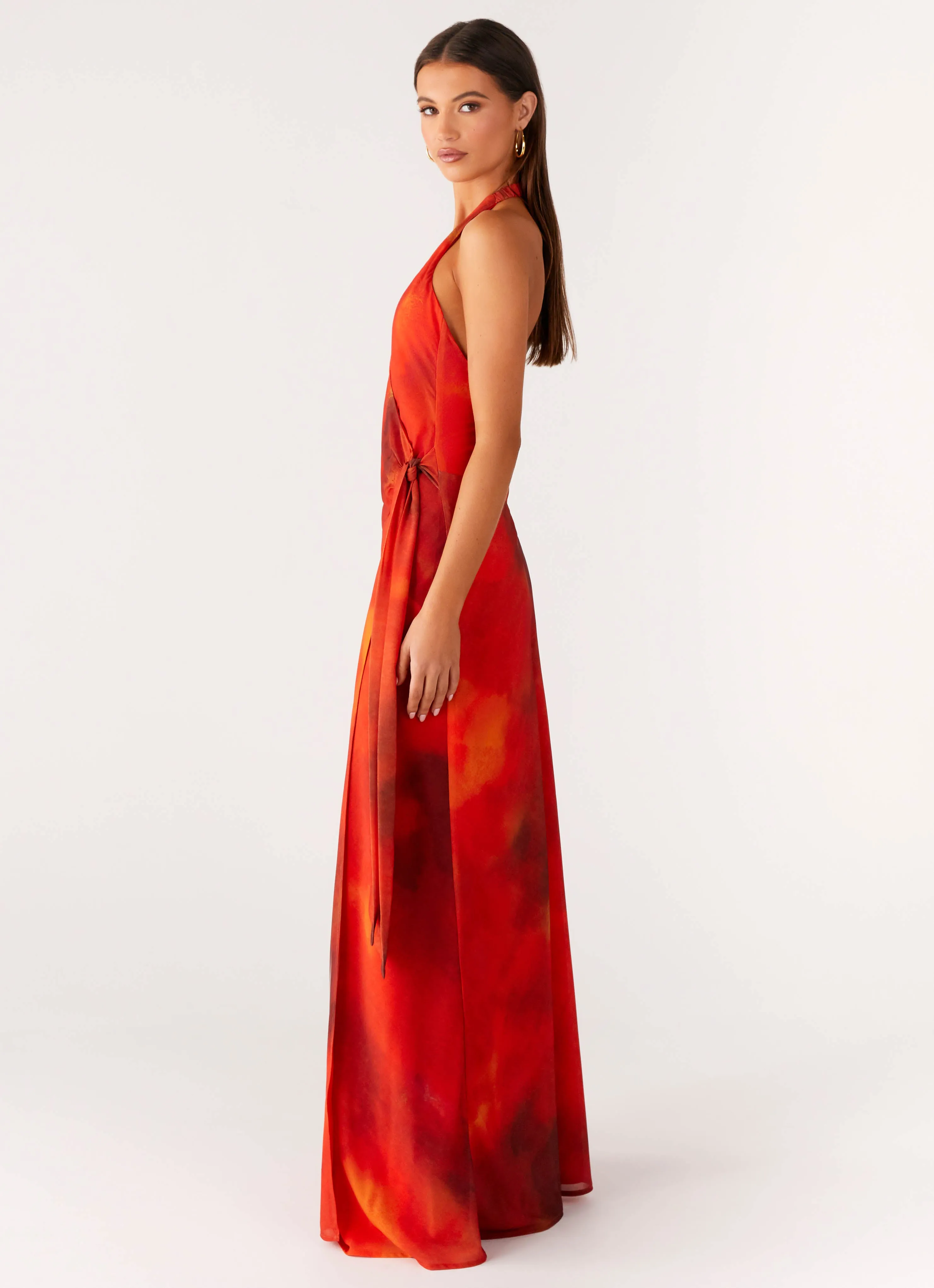 So Chic Maxi Dress - Scarlet Blur vacation look
