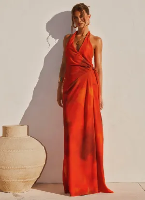 Maternity-Fit So Chic Maxi Dress - Scarlet Blur