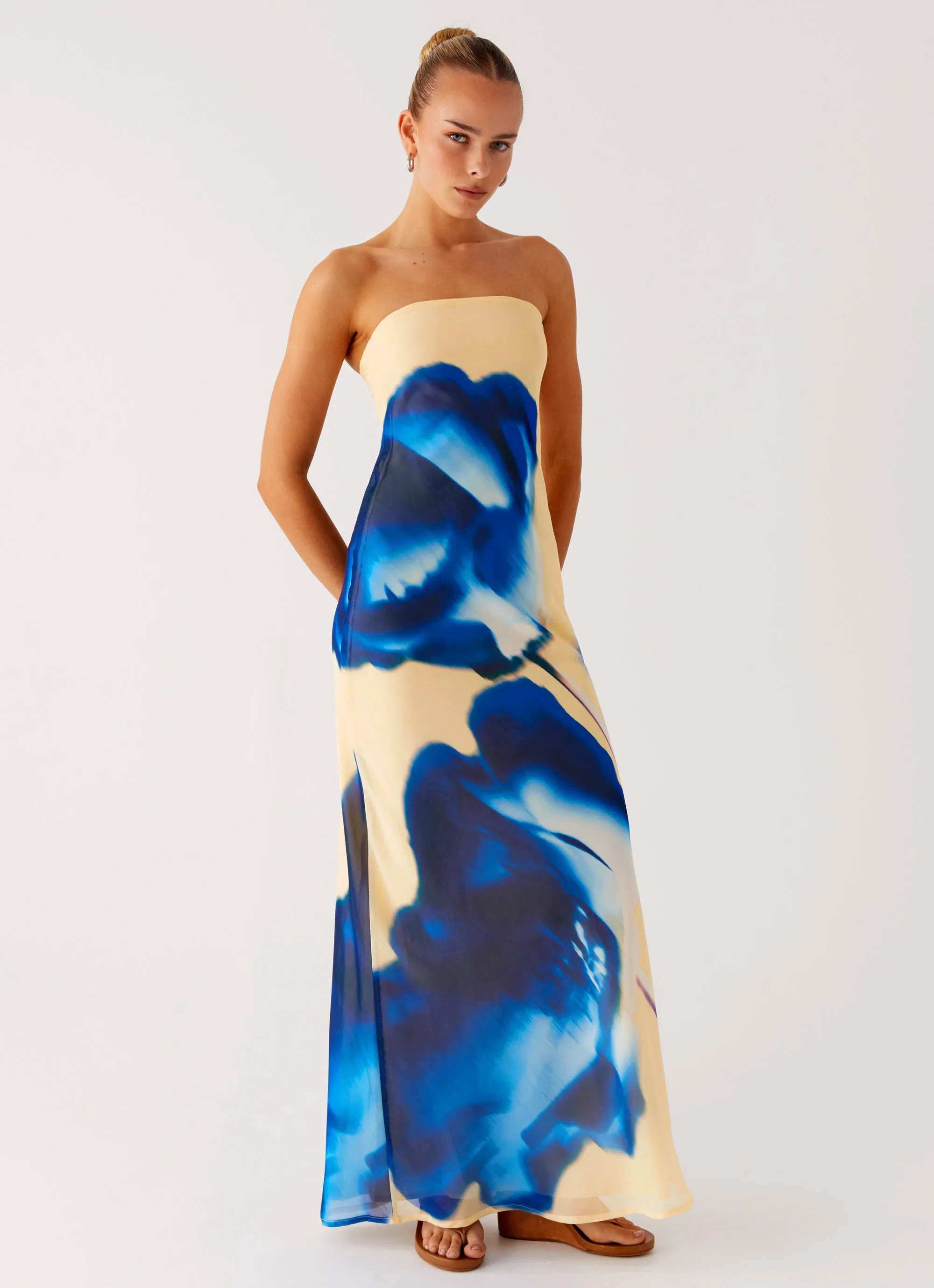 NonSlipClosure So You Say Strapless Maxi Dress - Heirloom Floral