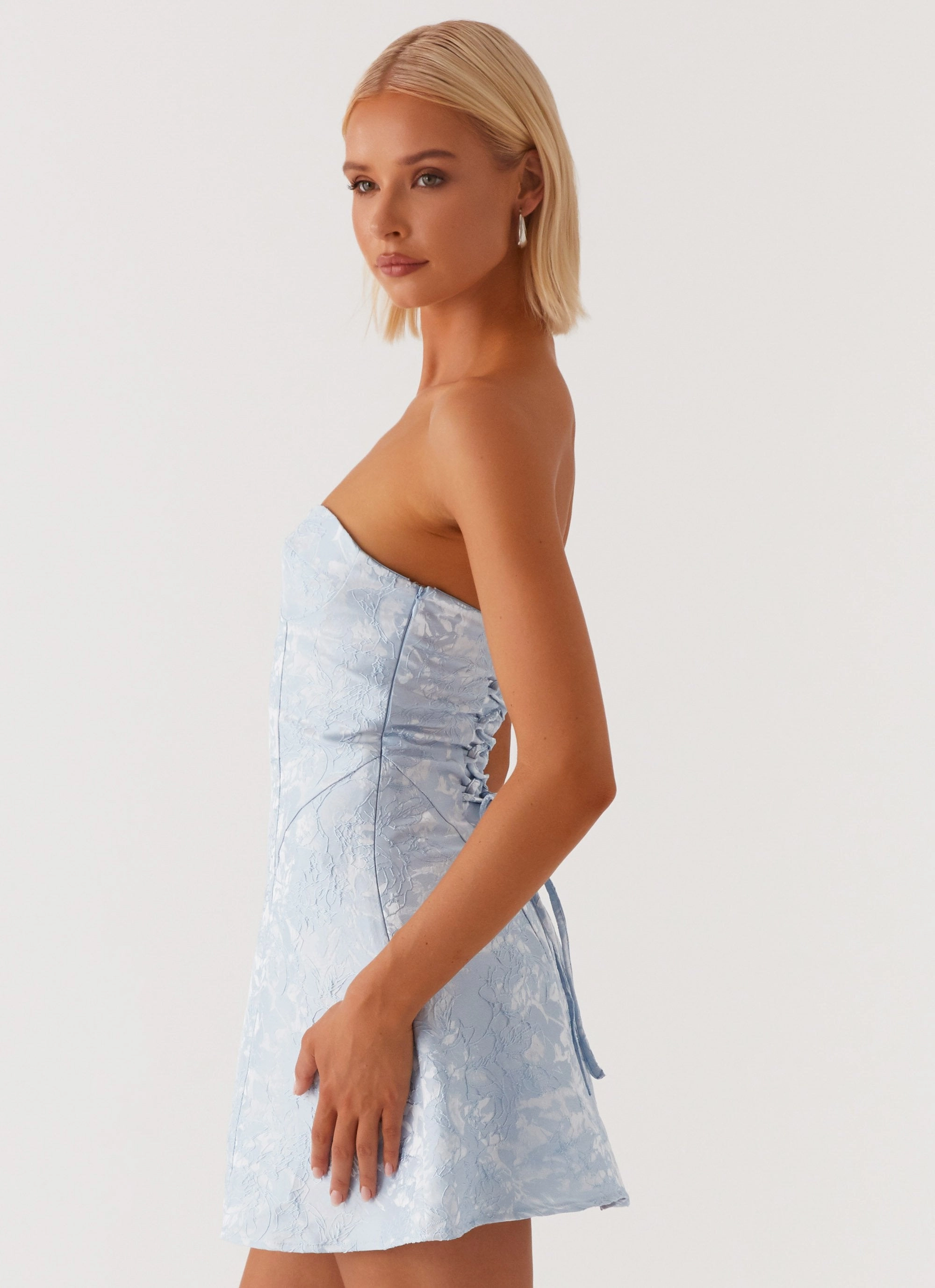 So Stylish Mini Dress - Blue Elegant Charm Bold Design