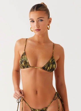 Soffa Bikini Top - Cyber Floral QuickDryTexture Elegant