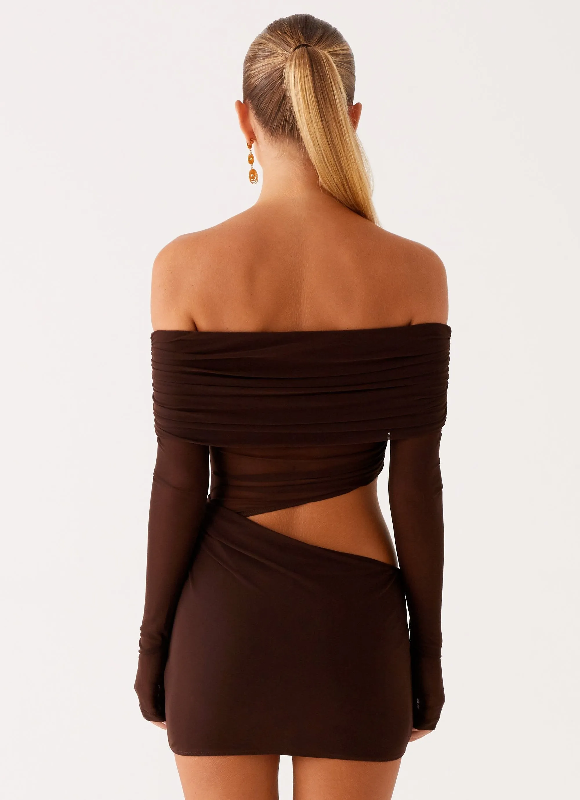 Emery Mini Dress - Chocolate Day Fit
