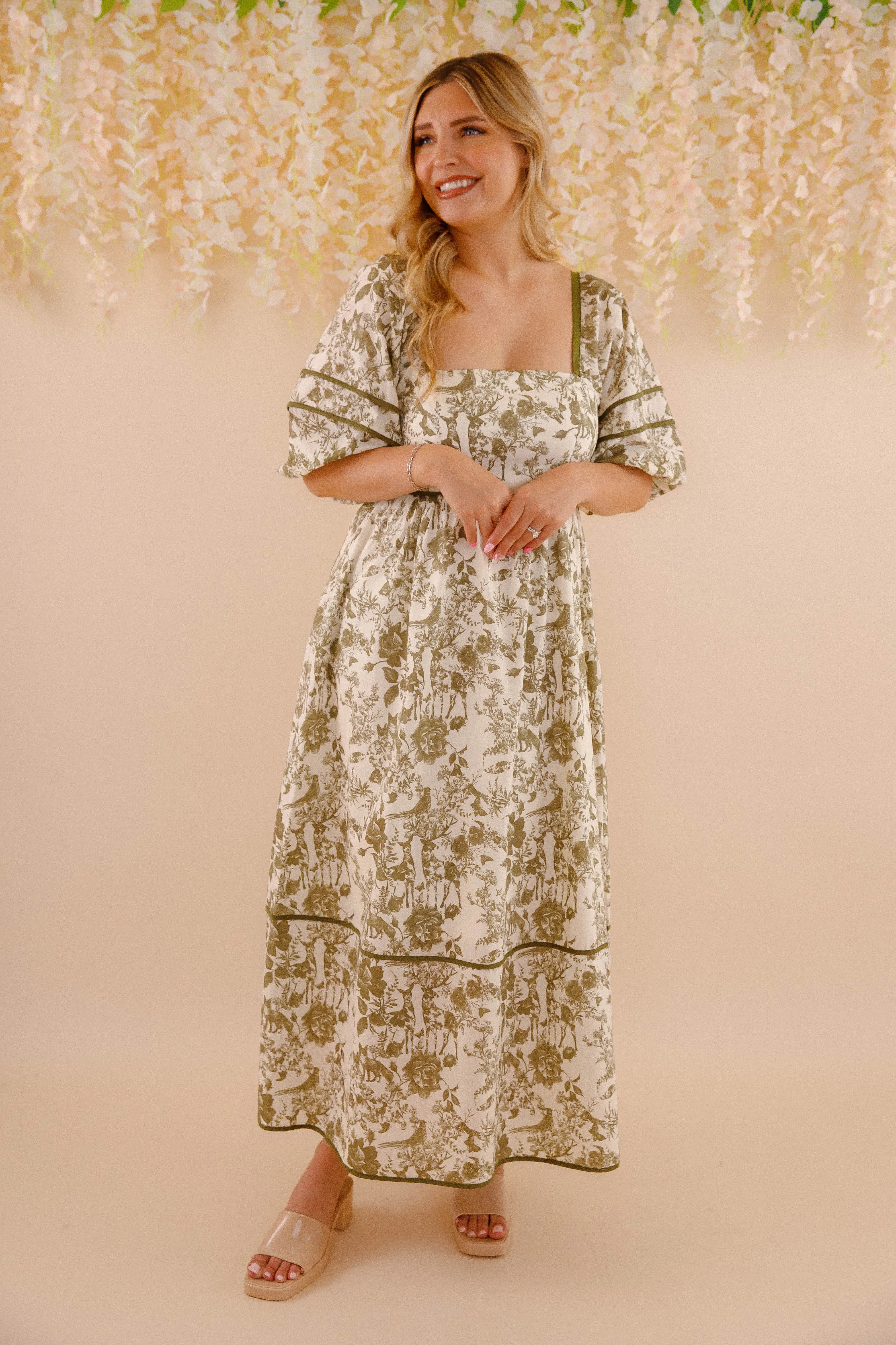 Follow Your Instincts Maxi Dress-Olive Clean Outfit