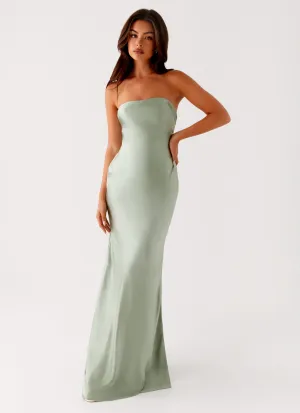 Monte Carlo Maxi Dress - Sage Fashionable Touch Decorative-Design