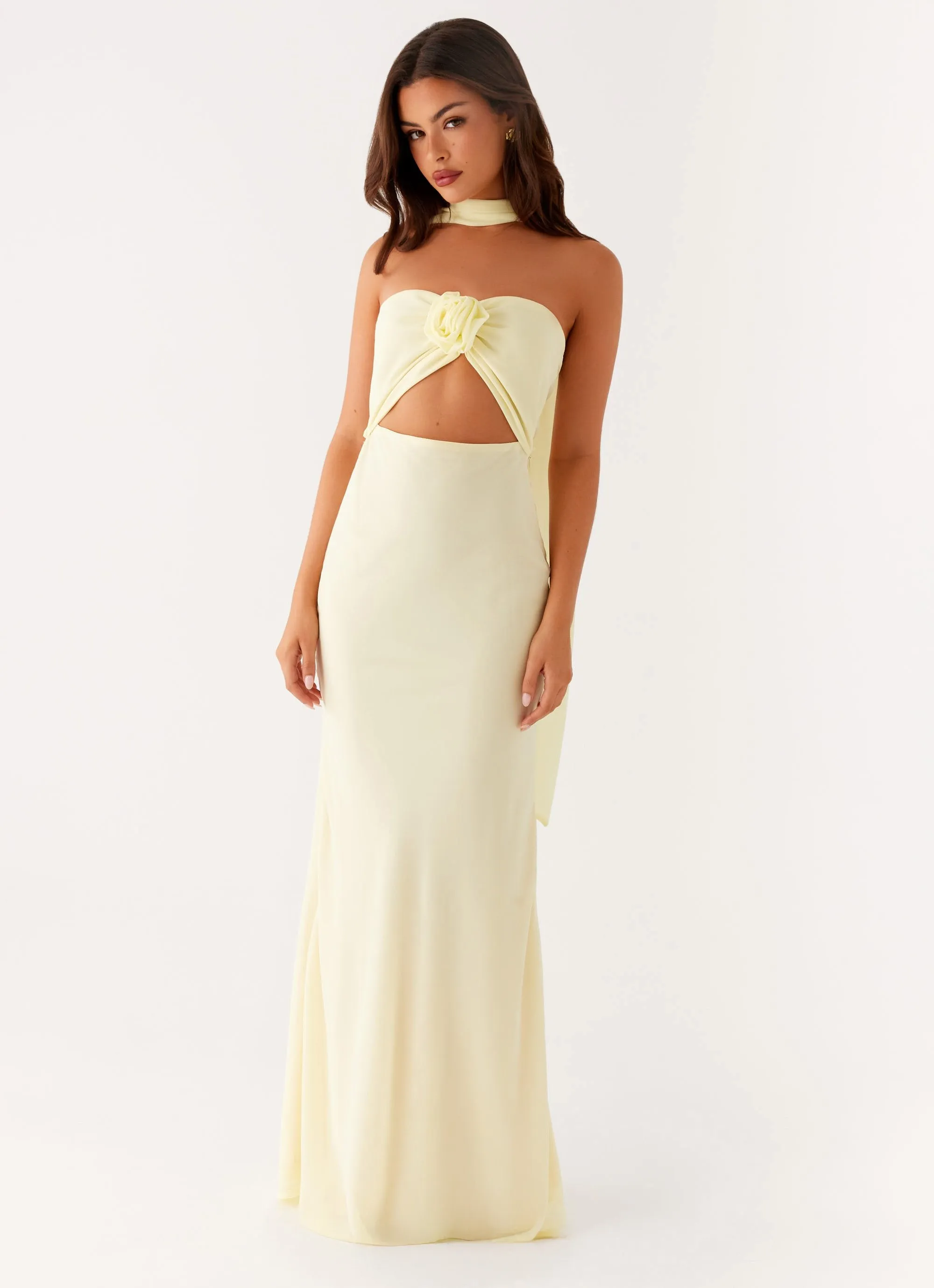 New Light Maxi Dress - Yellow Joy Glow Edgy Look