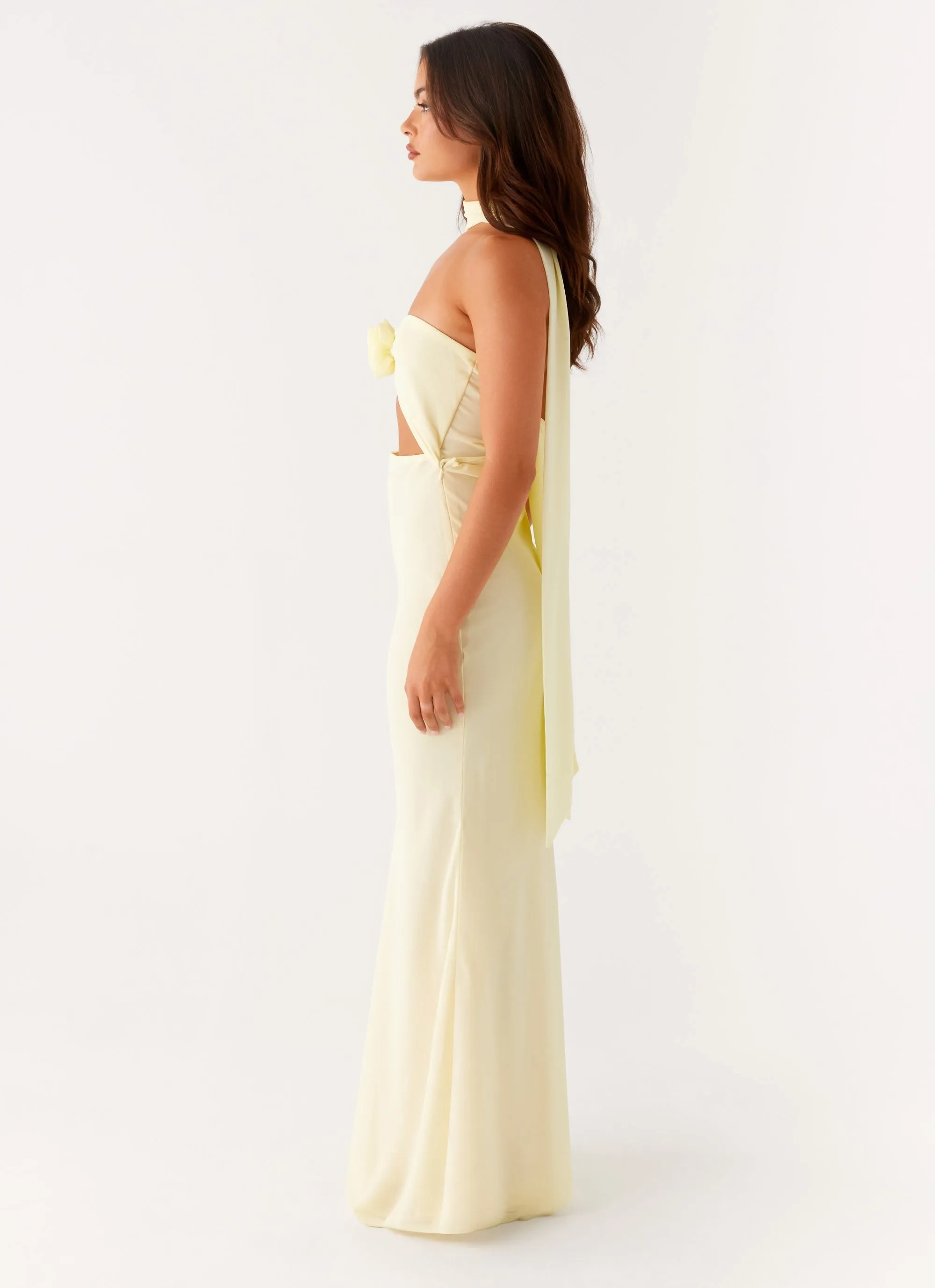 Smart and Stylish New Light Maxi Dress - Yellow