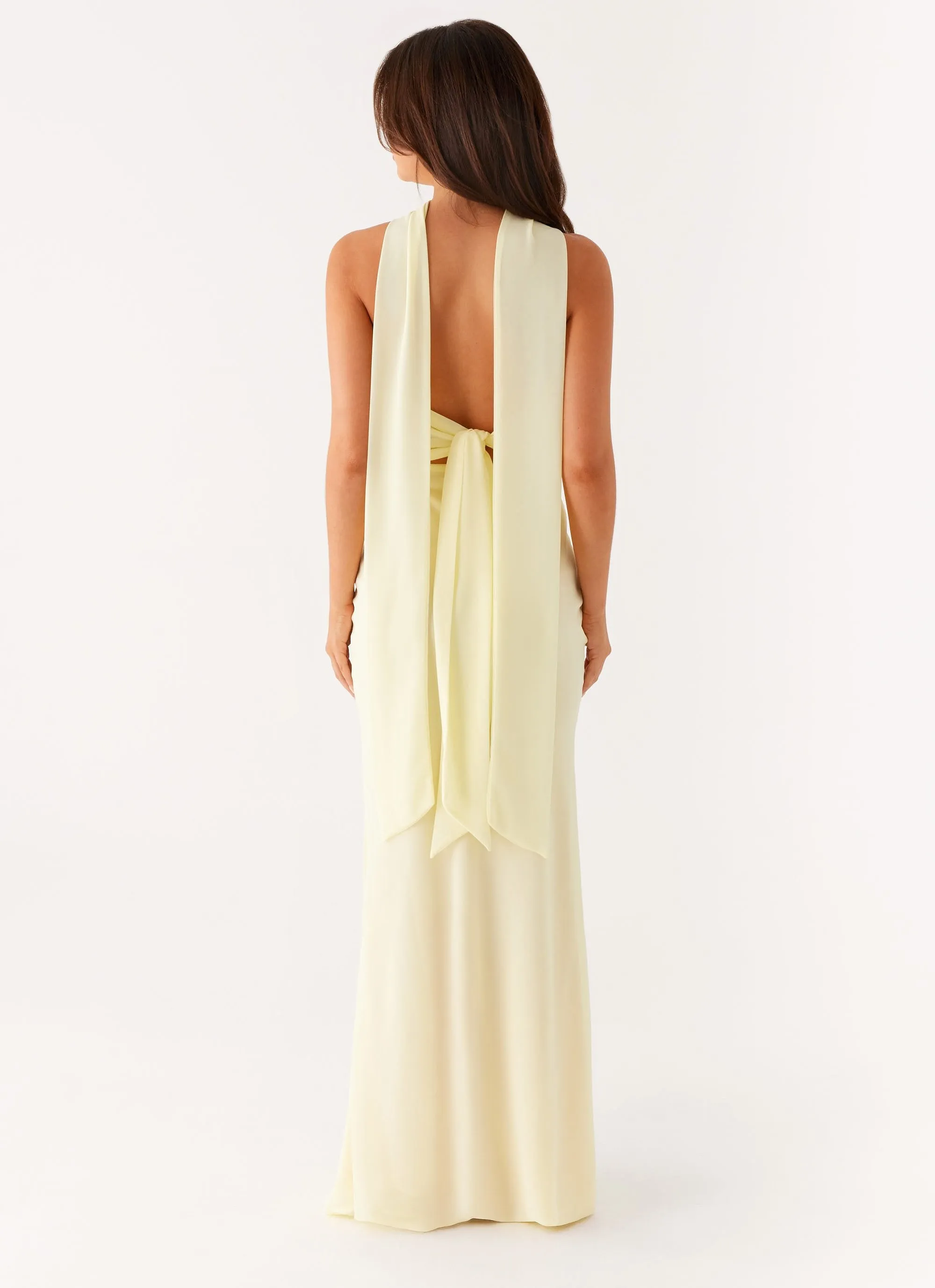 One Piece Look Versatile Touch New Light Maxi Dress - Yellow