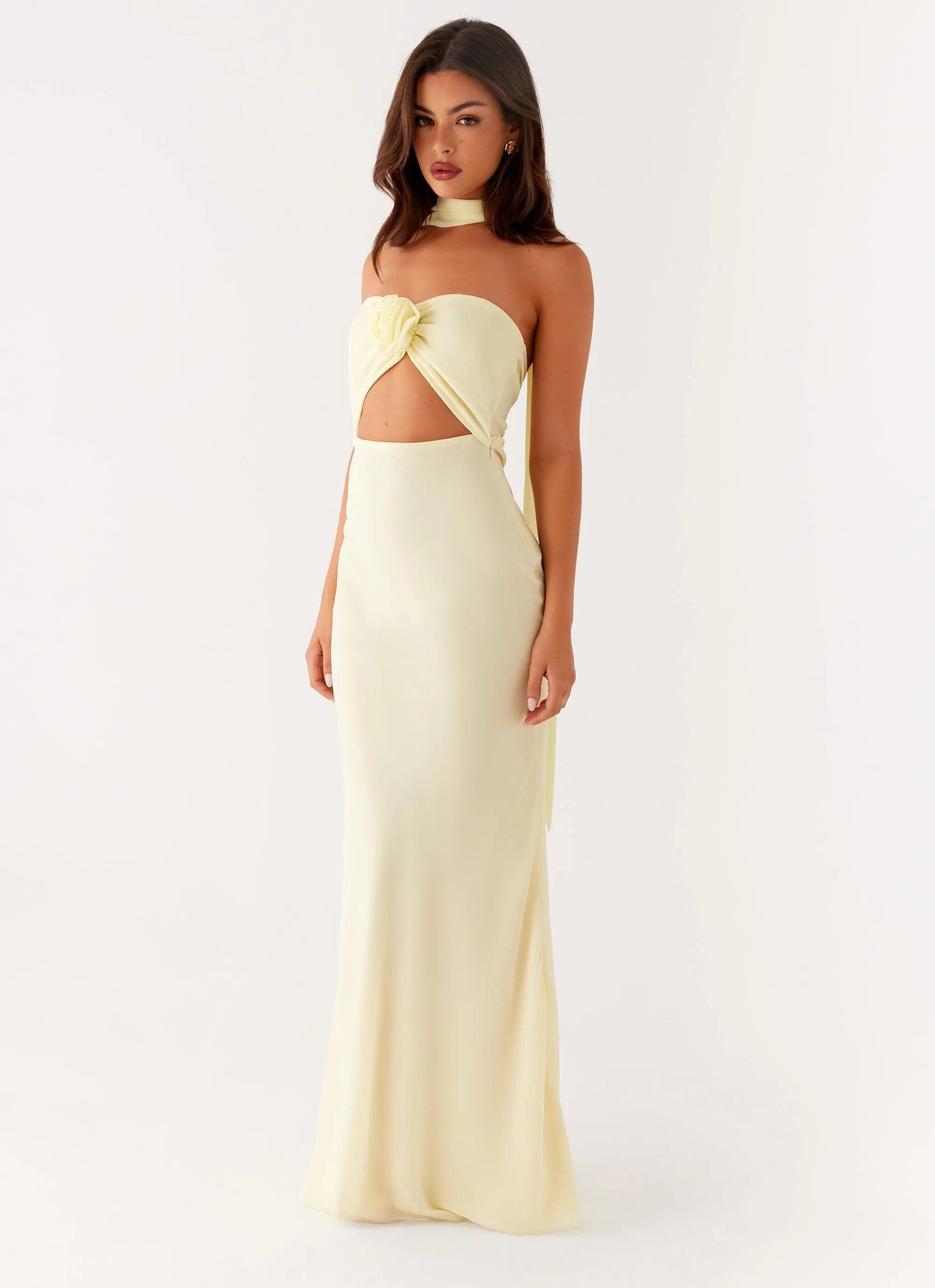 Back-Pocket New Light Maxi Dress - Yellow