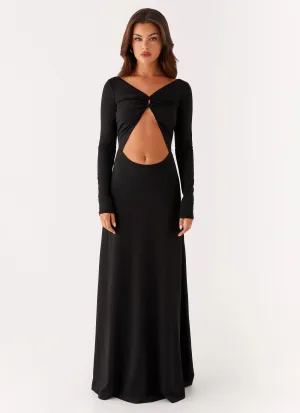 Peru Maxi Dress - Black custom-fit