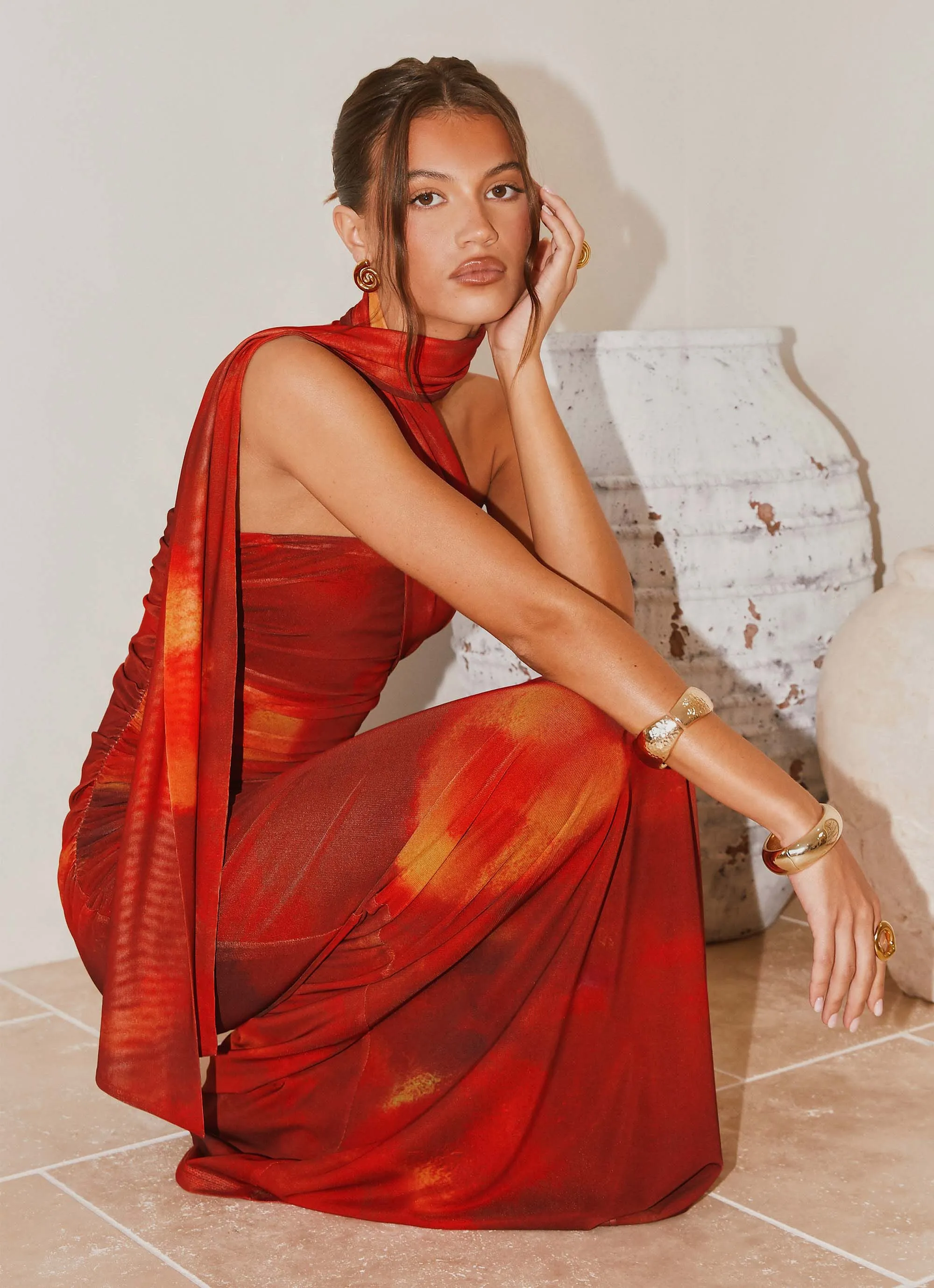Smart Piece Songbird Maxi Dress - Scarlet Blur