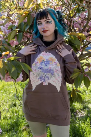 Soft Pink Ribcage Mocha Hoodie
