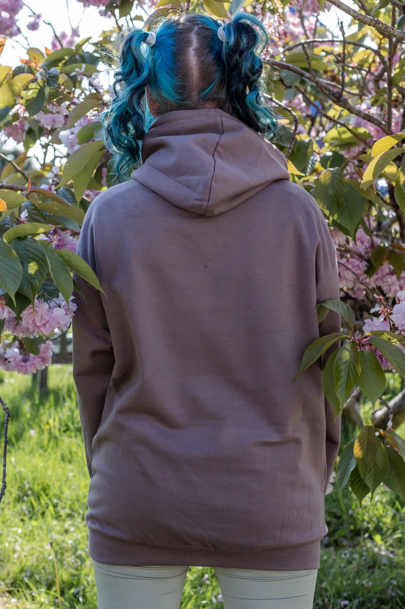 Soft Pink Ribcage Mocha Hoodie