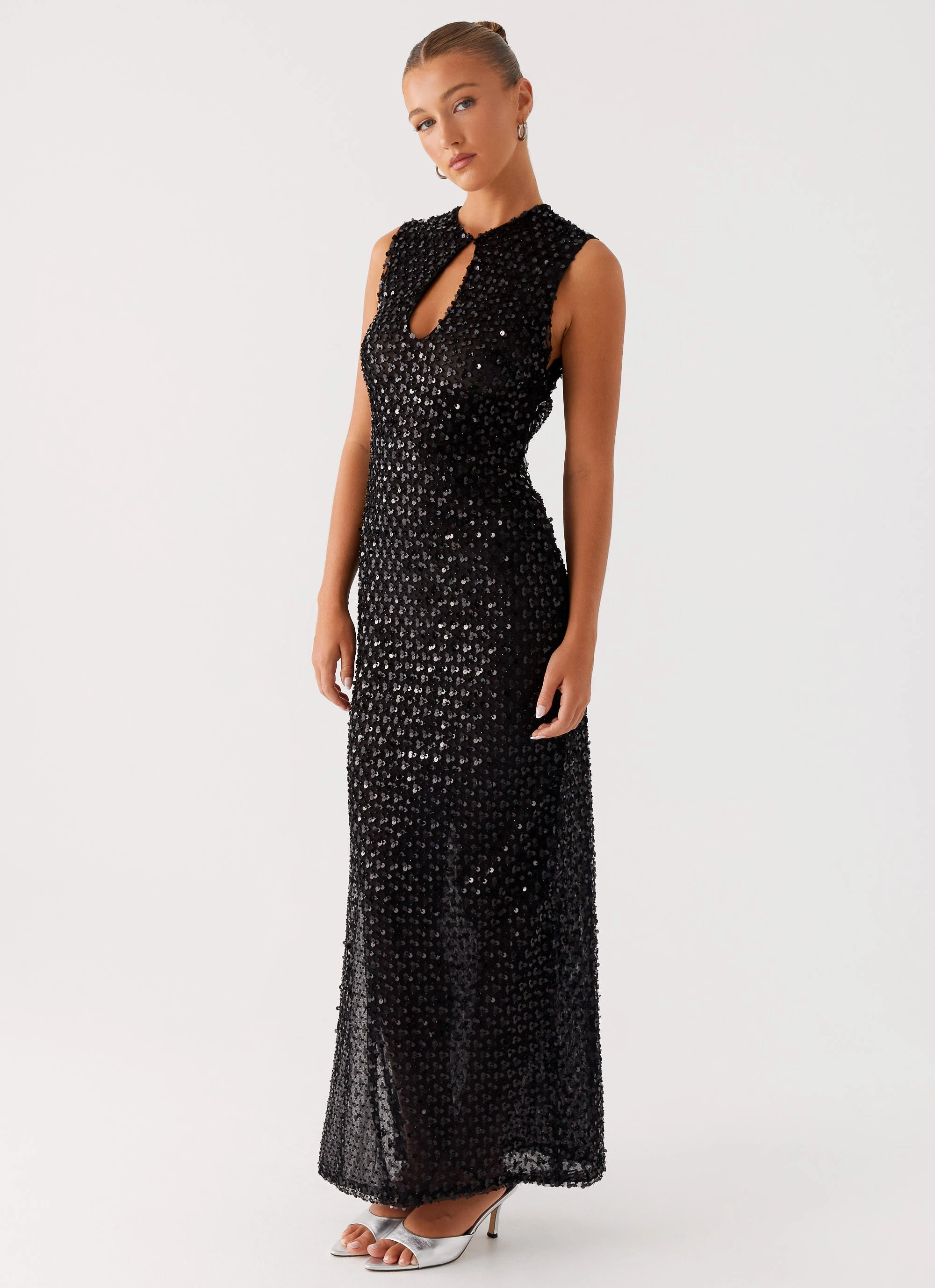 Kore Sequin Maxi Dress - Black Tie-dye Summer Wardrobe