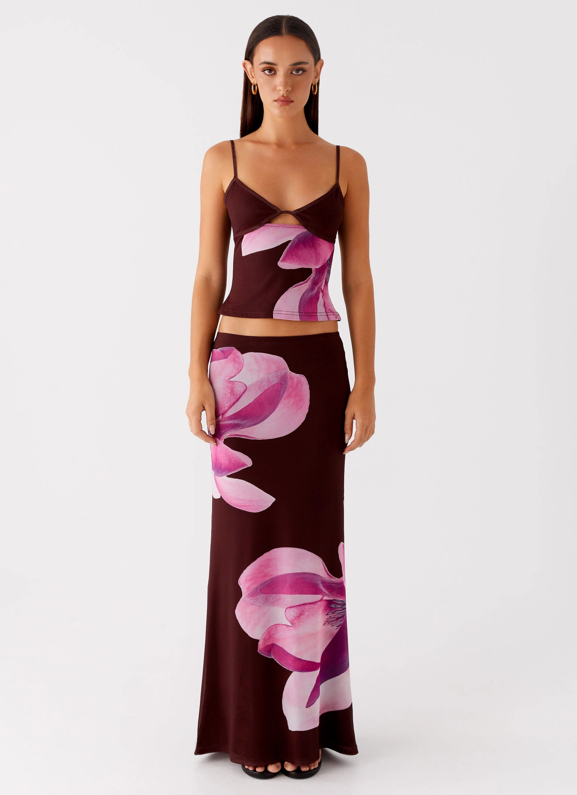 Alpha Maxi Skirt - Dark Chocolate Cozy Wear