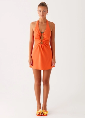 Soft and Chic All Time Fit Coa Mini Dress - Tangerine