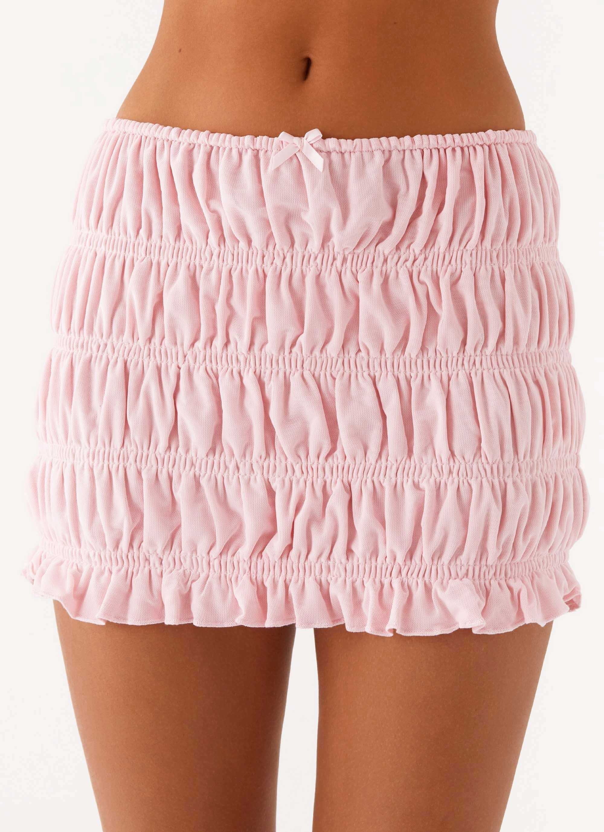 Comfort Fit Wear Off by Heart Shirred Skirt - Blush