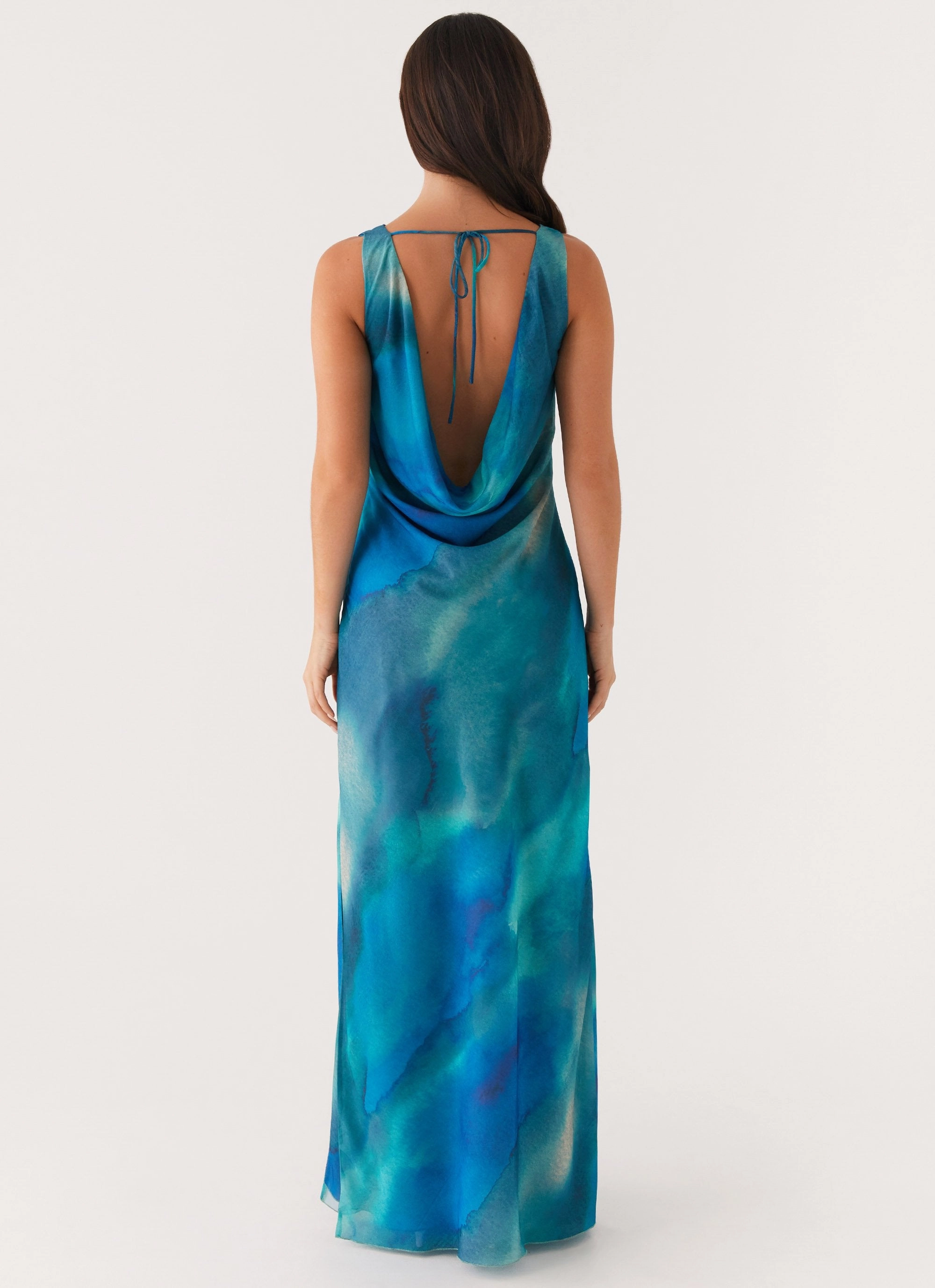 Go To Wear Timeless Touch Carelle Maxi Dress - Blue Tie Dye