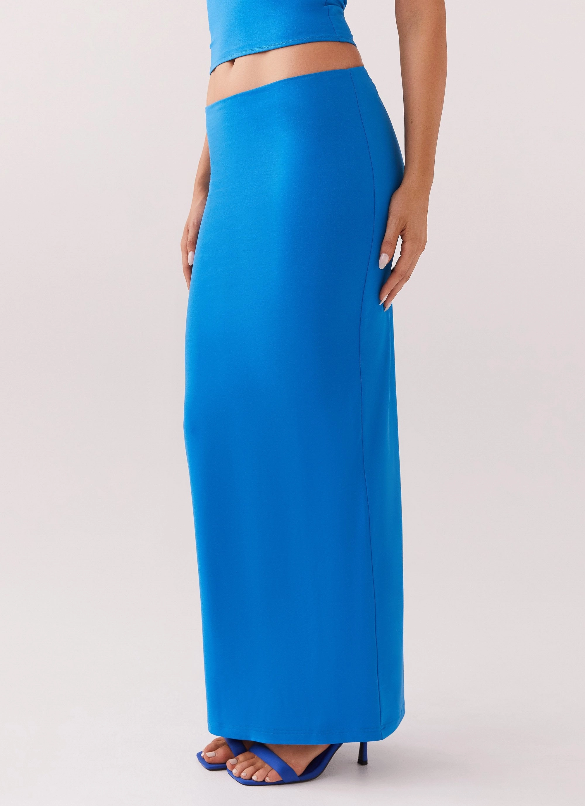 Roll-up style MoistureControlLiner Solace Soul Maxi Skirt - Cobalt