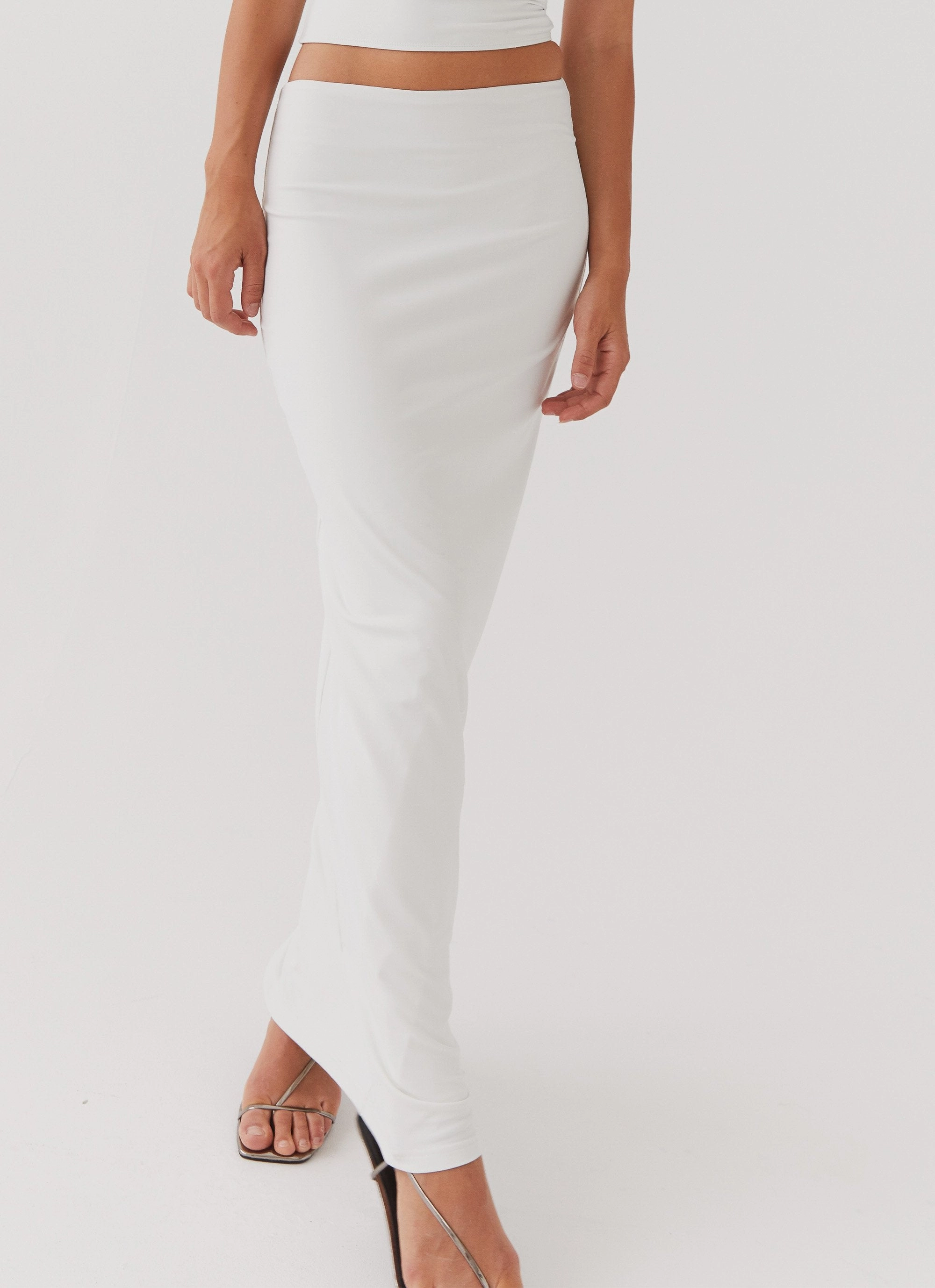 No Ride Up Design Solace Soul Maxi Skirt - Ivory