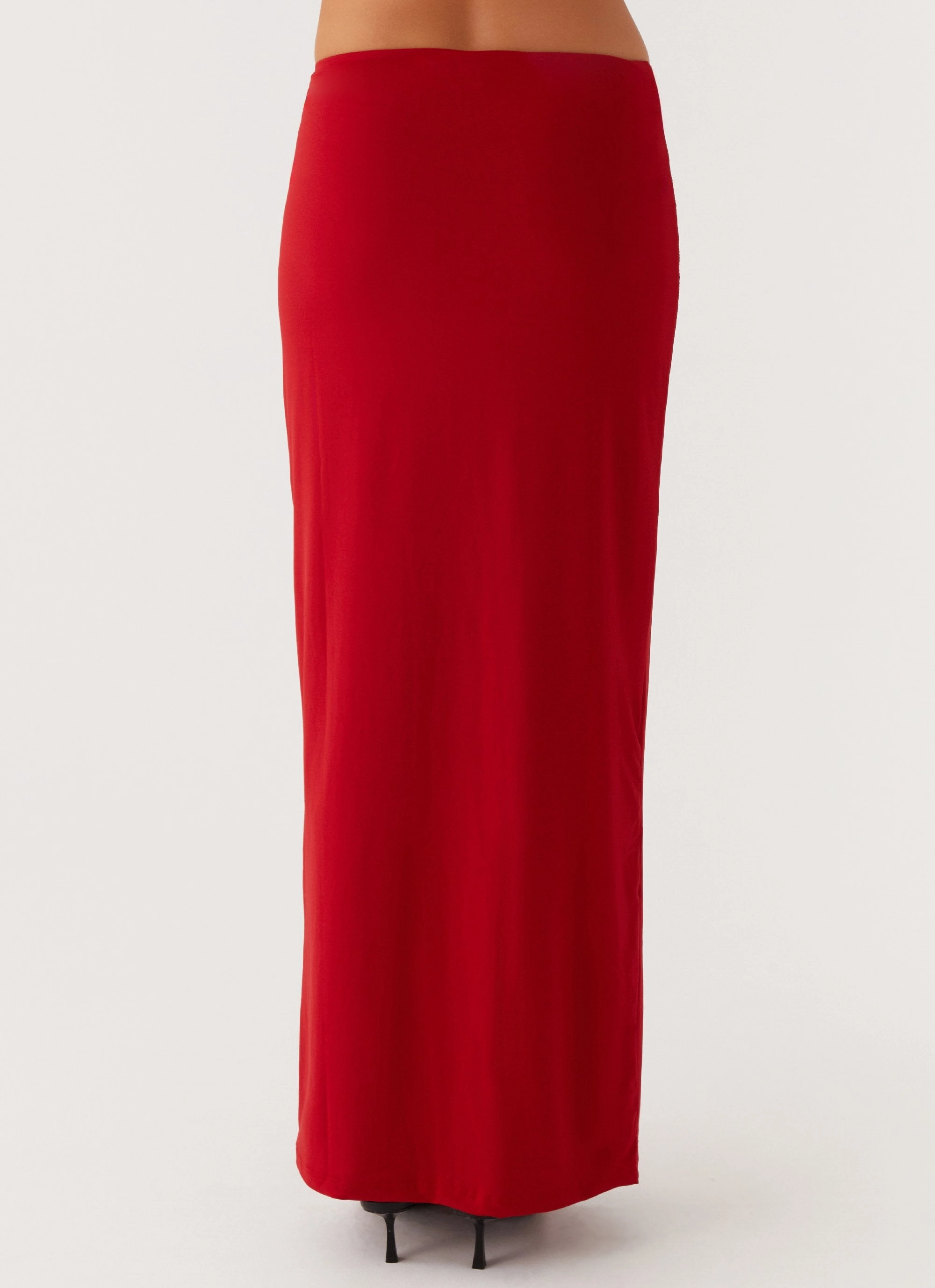 Work Friendly Solace Soul Maxi Skirt - Red