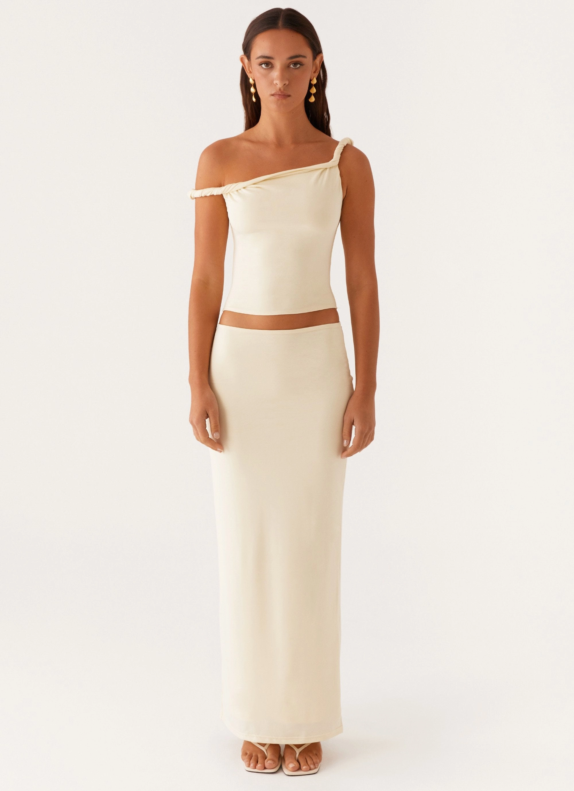Solace Soul Maxi Skirt - Yellow NonIrritatingStitching