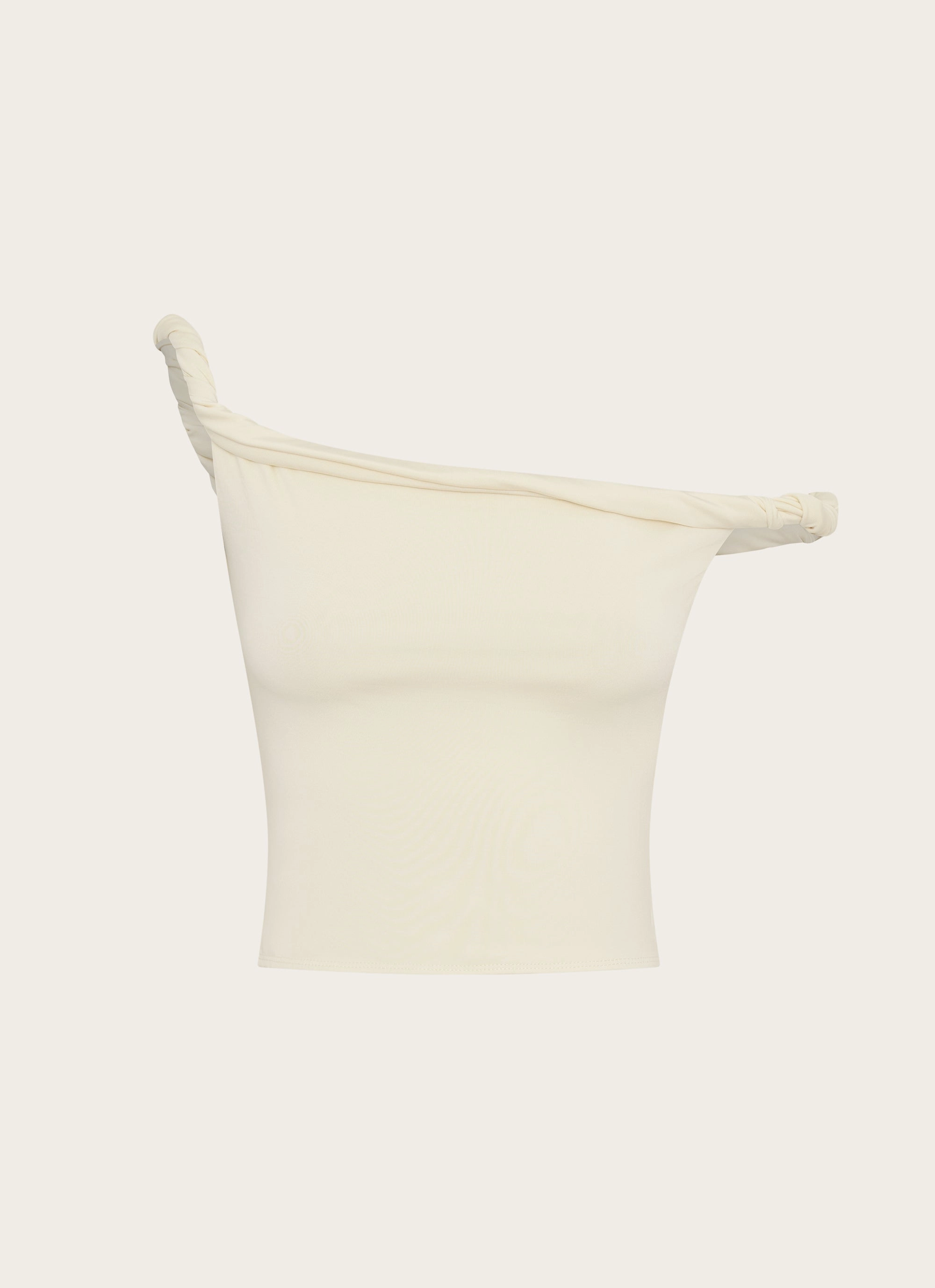 Solace Soul Twist Shoulder Top - Yellow WrinkleFree Finish Layered Collar Structure