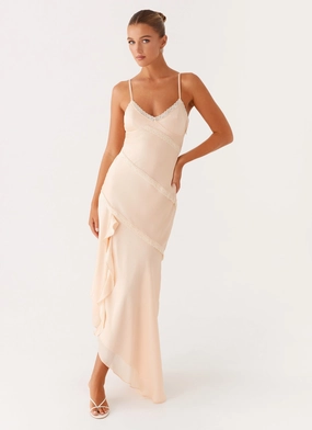 Solana Maxi Dress - Peach Wedding guest Grab Quick