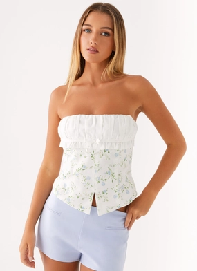 Non Restrictive Mobility Breathable mesh lining Solar Top - Vintage Ditsy Floral