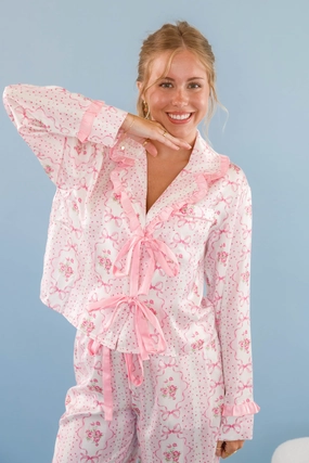 EasyCare Fabric Rom-Com Marathon Pajama Top