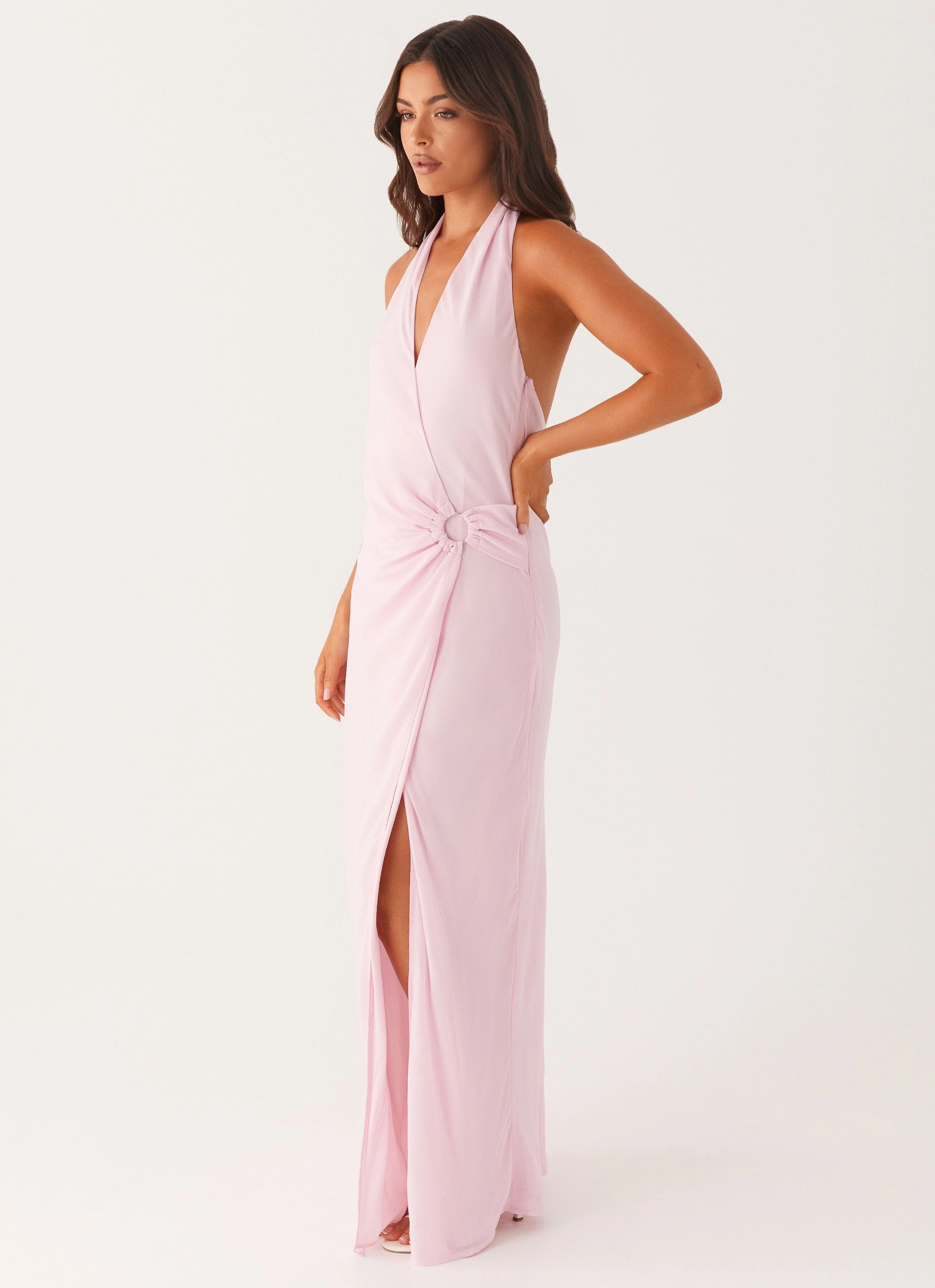 Somebody To You Maxi Dress - Pastel Pink Layering Fit
