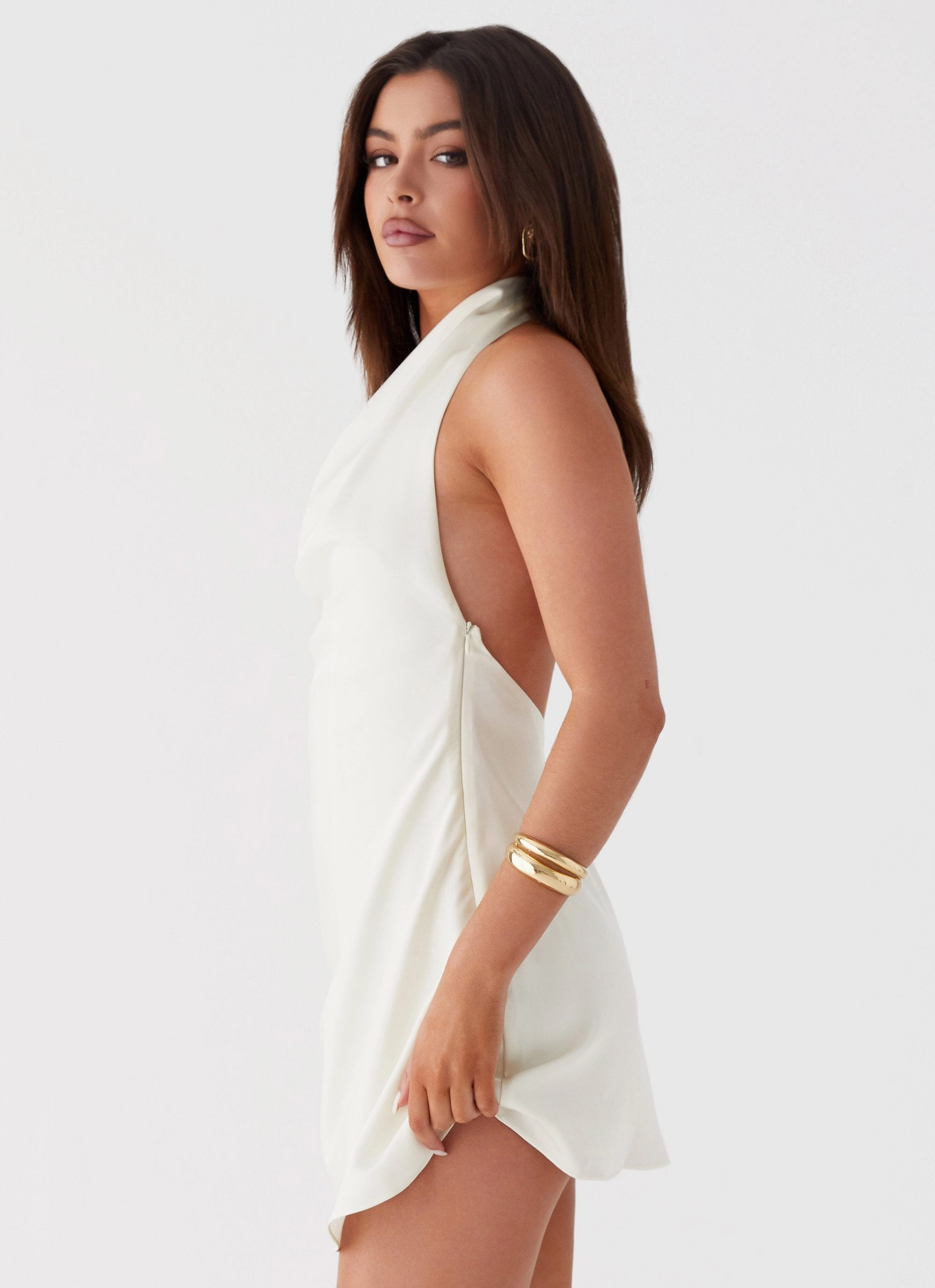 Sunset Glow Beachwear Sonelle Mini Dress - Ivory