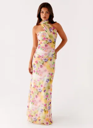Decorative-Design spring fashion Songbird Maxi Dress - Sunburst Floral