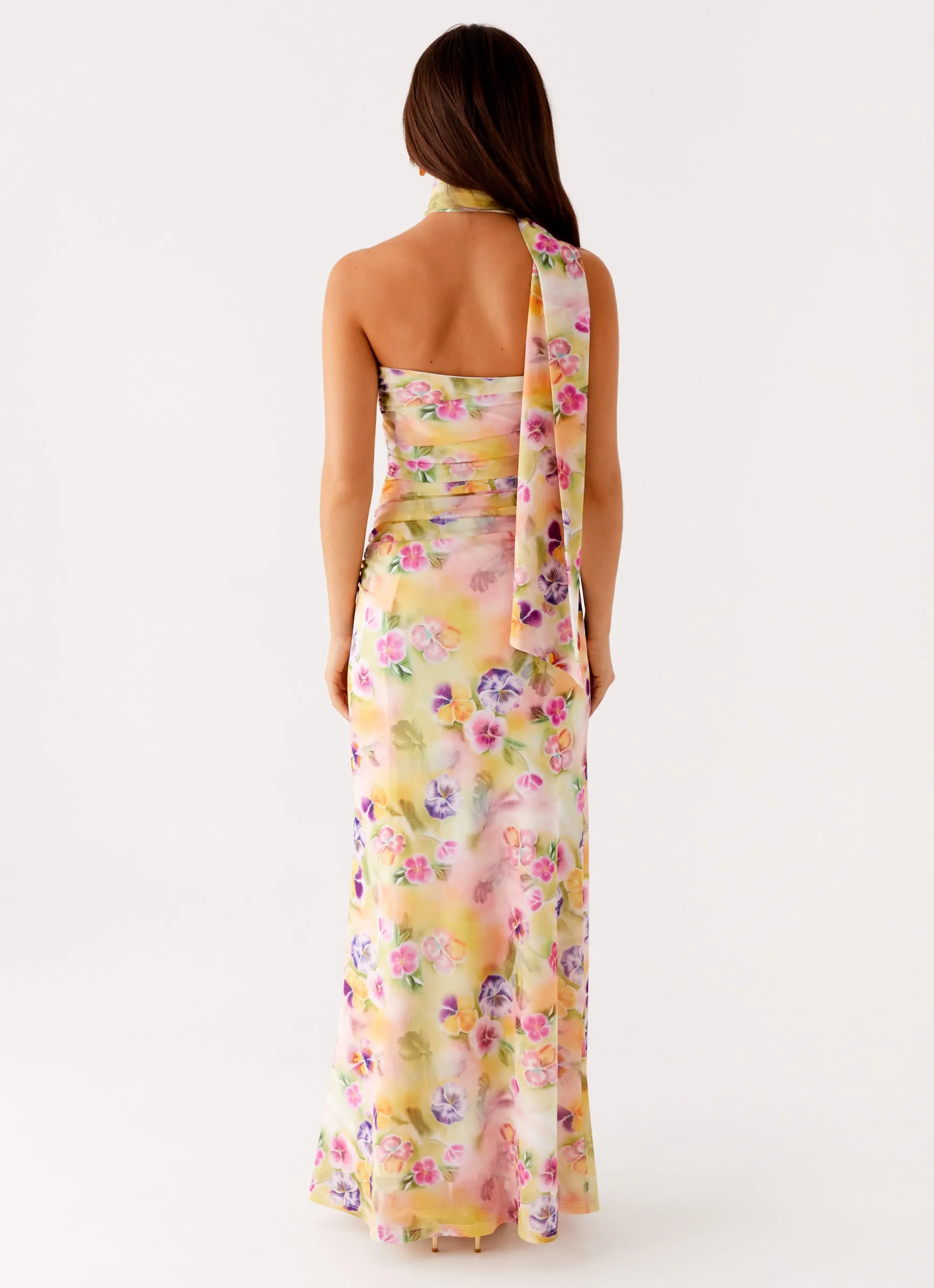 Formal Look Romantic Mood Songbird Maxi Dress - Sunburst Floral