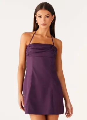 Sonique Mini Dress - Plum Body Flow