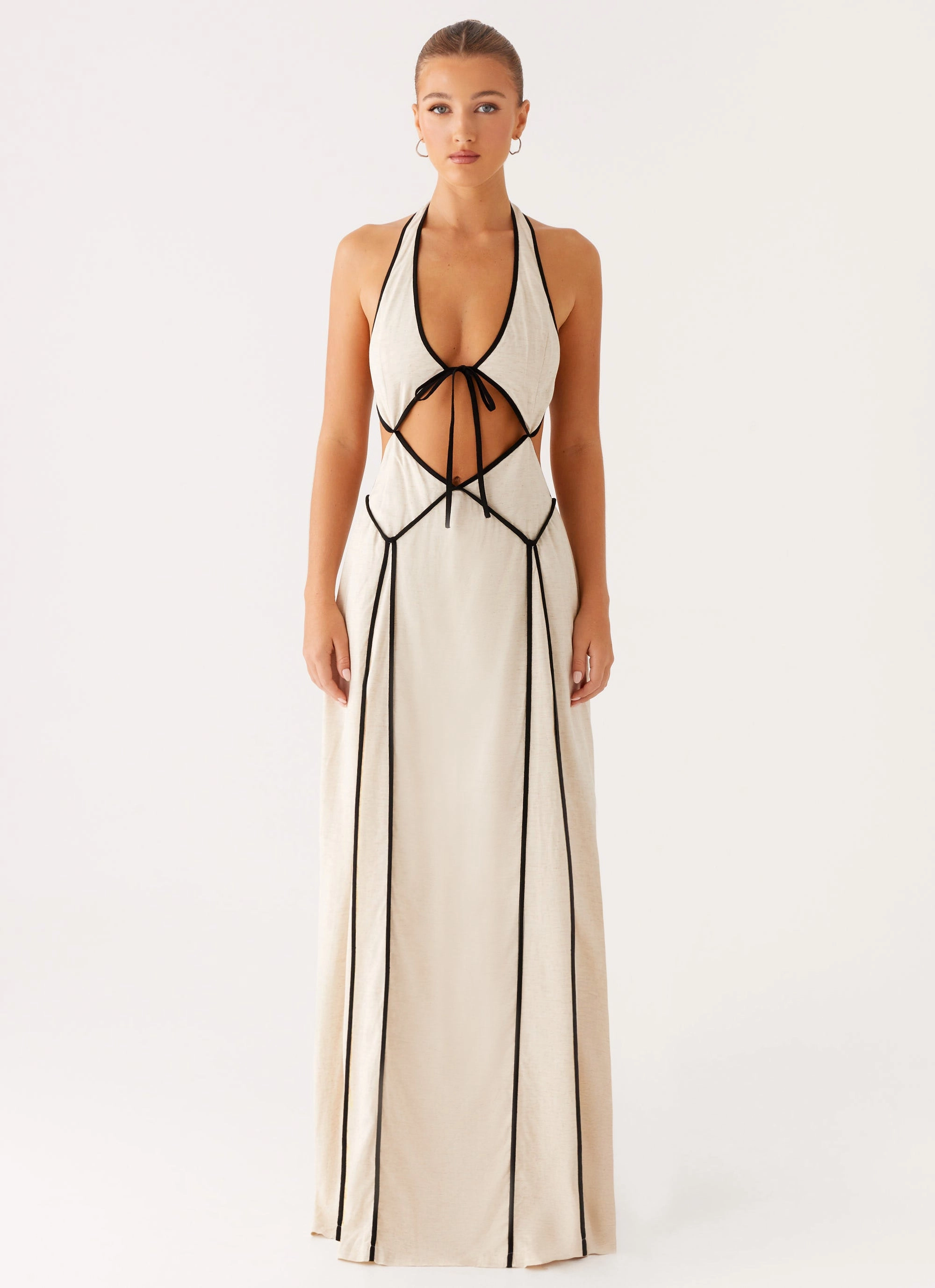 Inner Smile Simple Mood Sonnet Maxi Dress - Oatmeal
