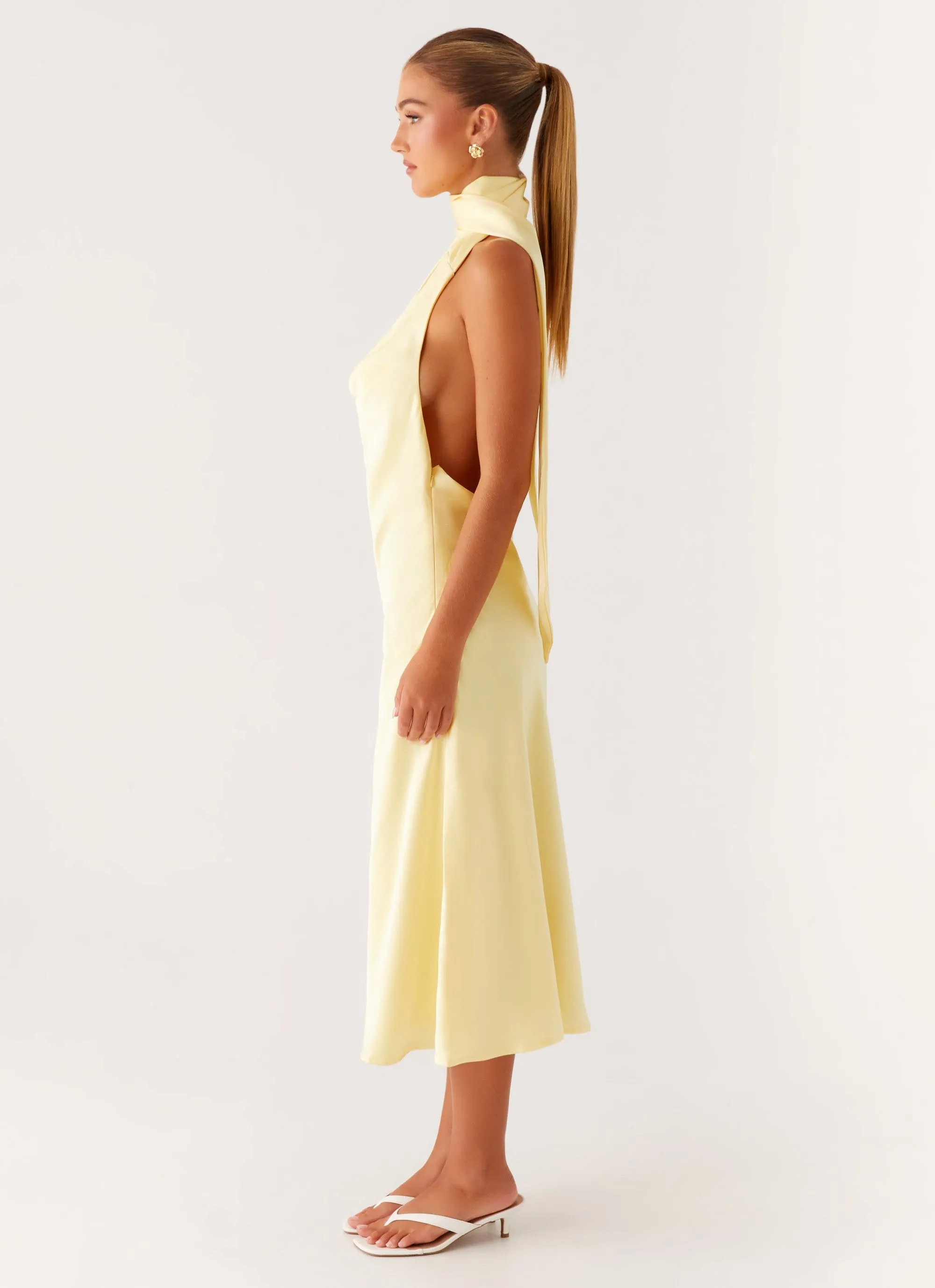Euro Ease Sonny Midi Dress - Yellow