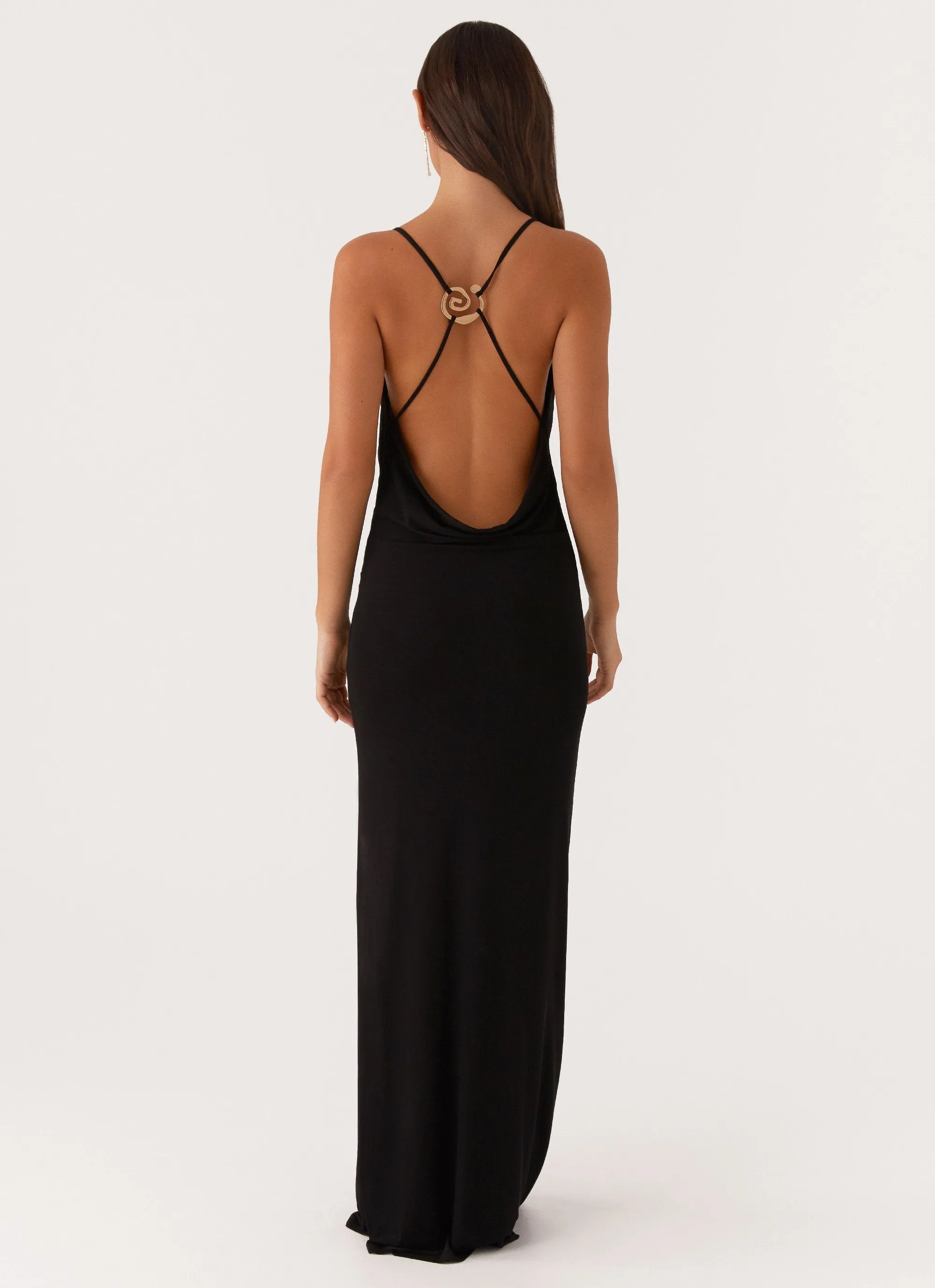 FadeResistantColor Game Player Maxi Dress - Black