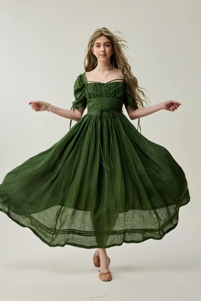 Monette 27 | Corset Linen Dress Organic Cotton Blend